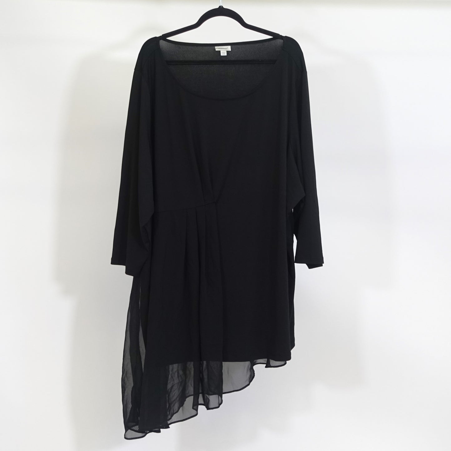 Black Tulle Overlay Top