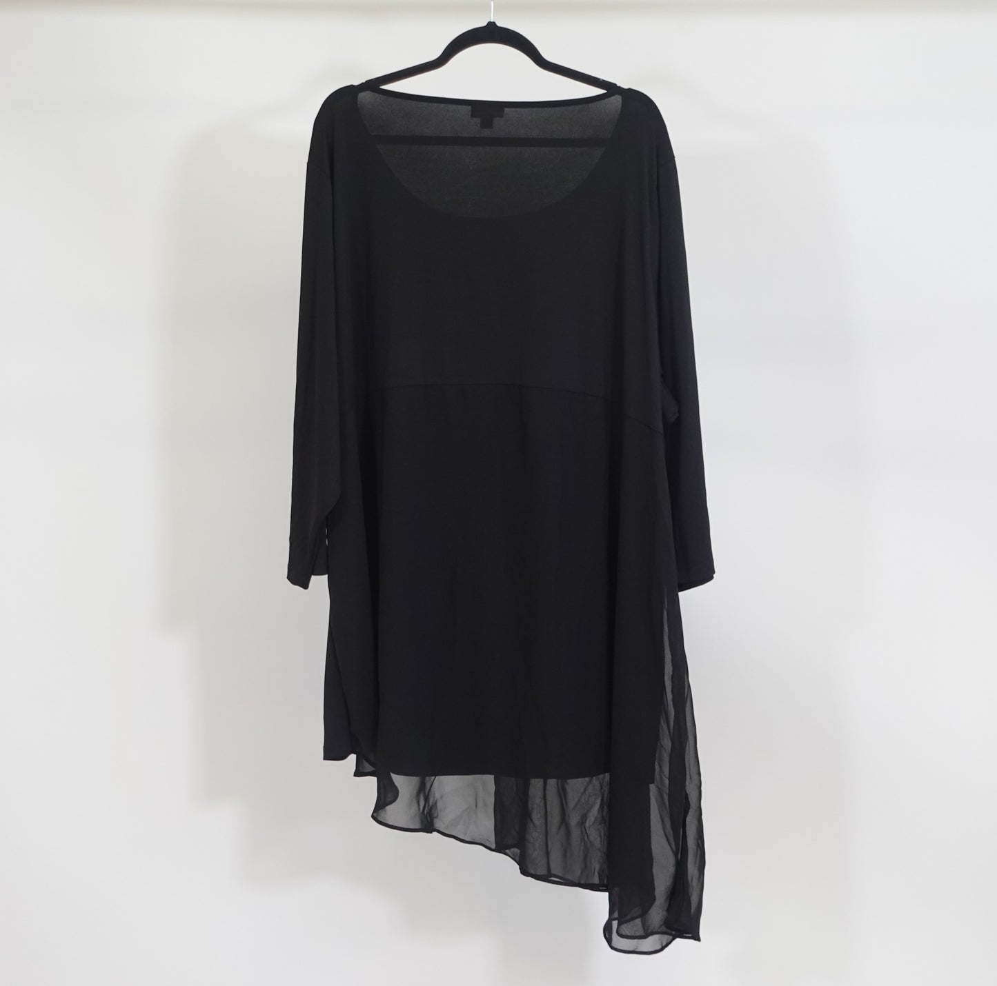 Black Tulle Overlay Top