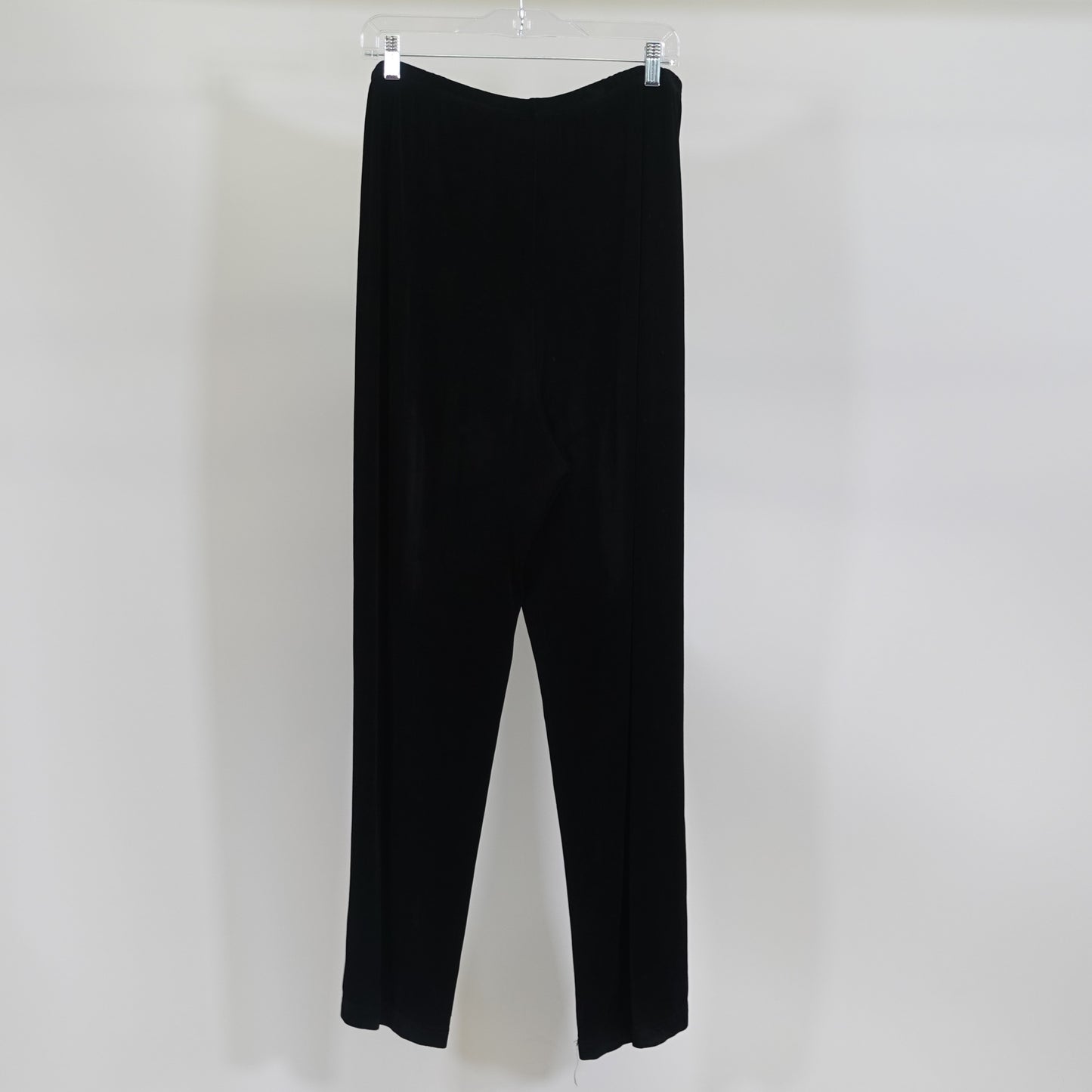 Vintage Black Ribbed Pull-on Pants
