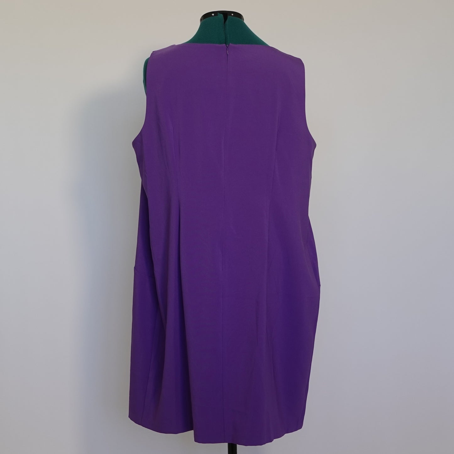 Vintage Purple Sleeveless Knee Length Dress