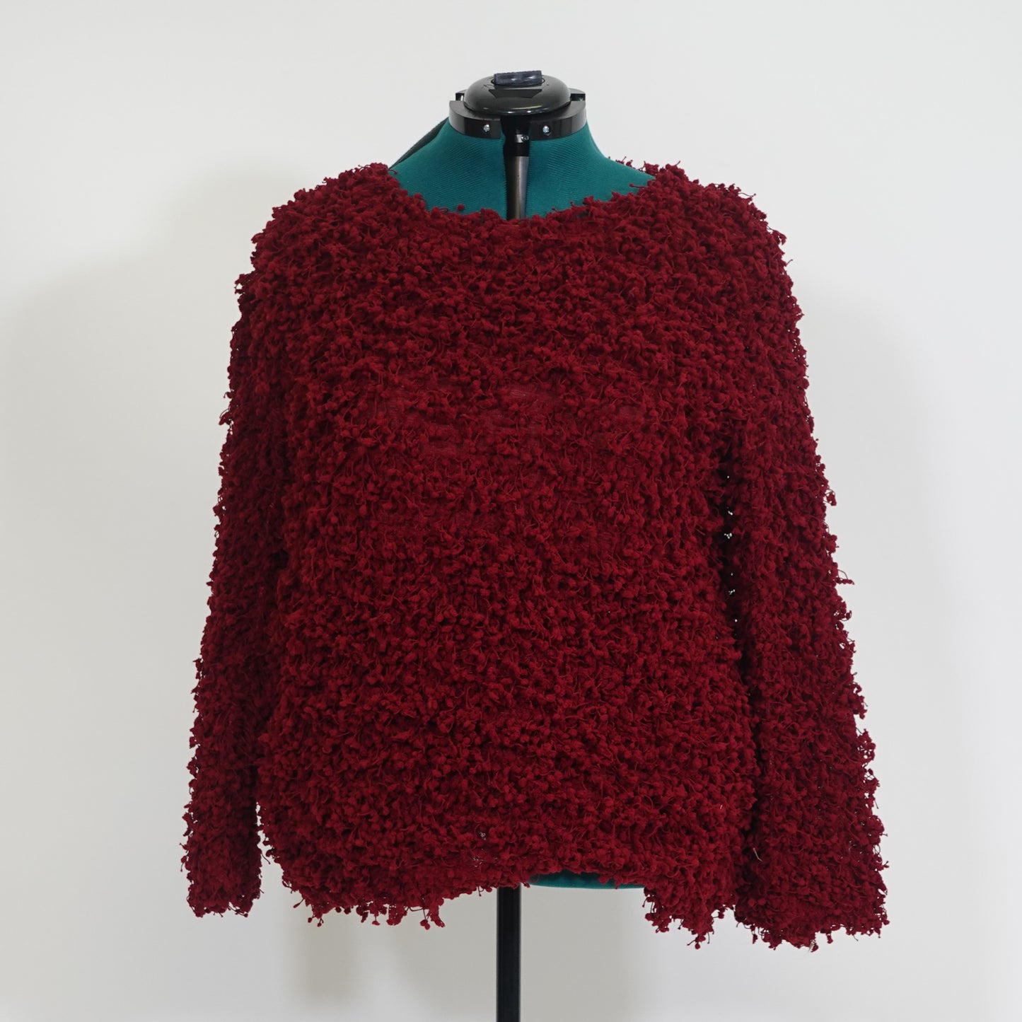 Red Fuzzy Long Sleeve Shirt