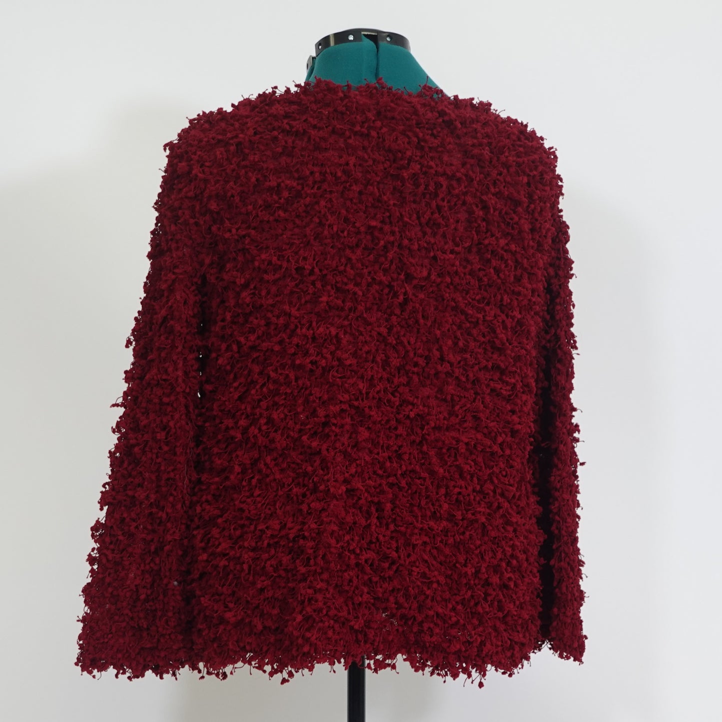 Red Fuzzy Long Sleeve Shirt
