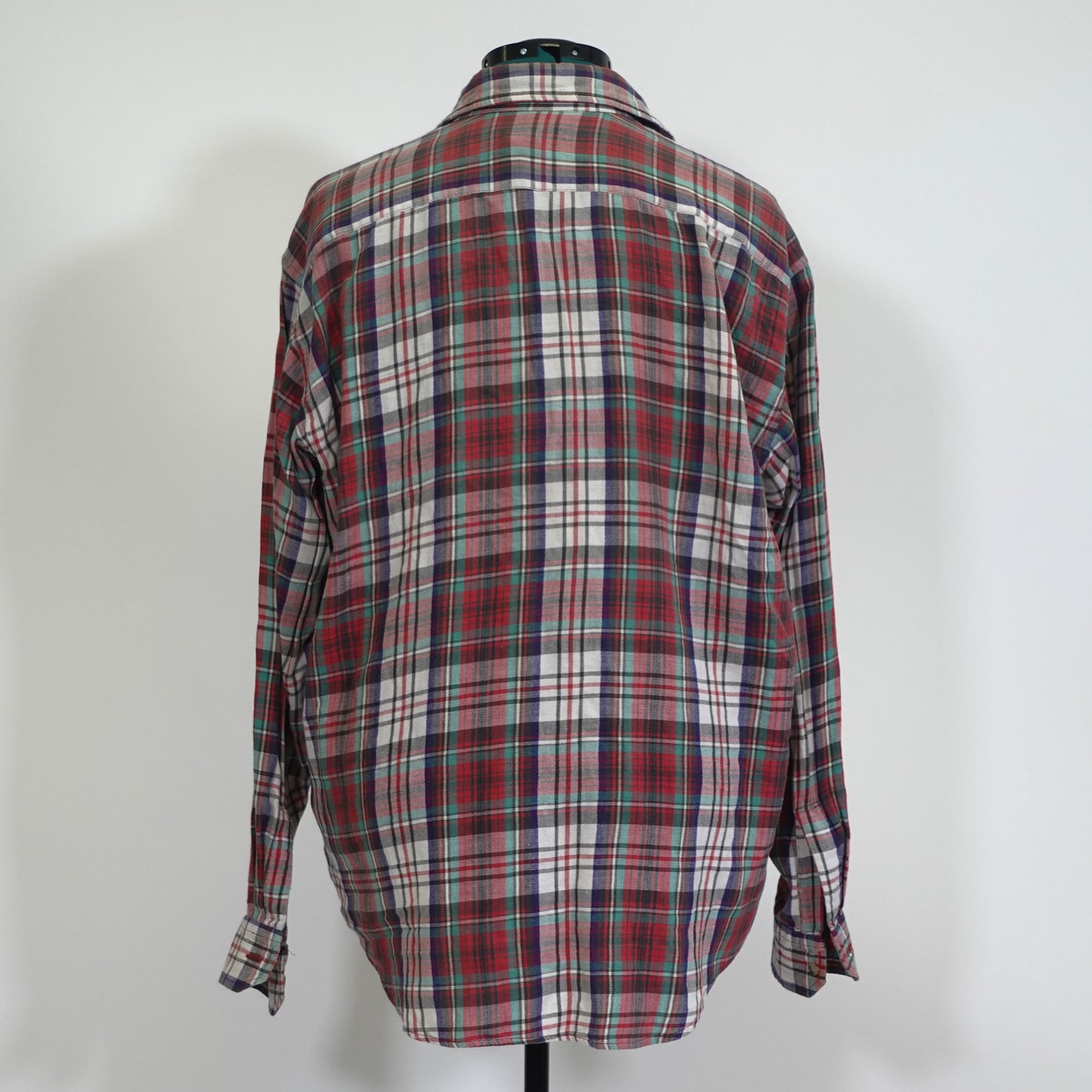 Plaid Button Front Top