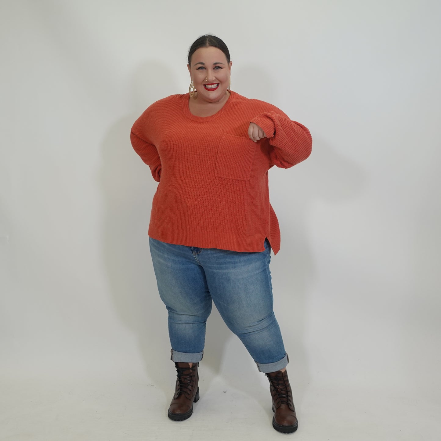 Madewell Cantaloupe Colored Sweater