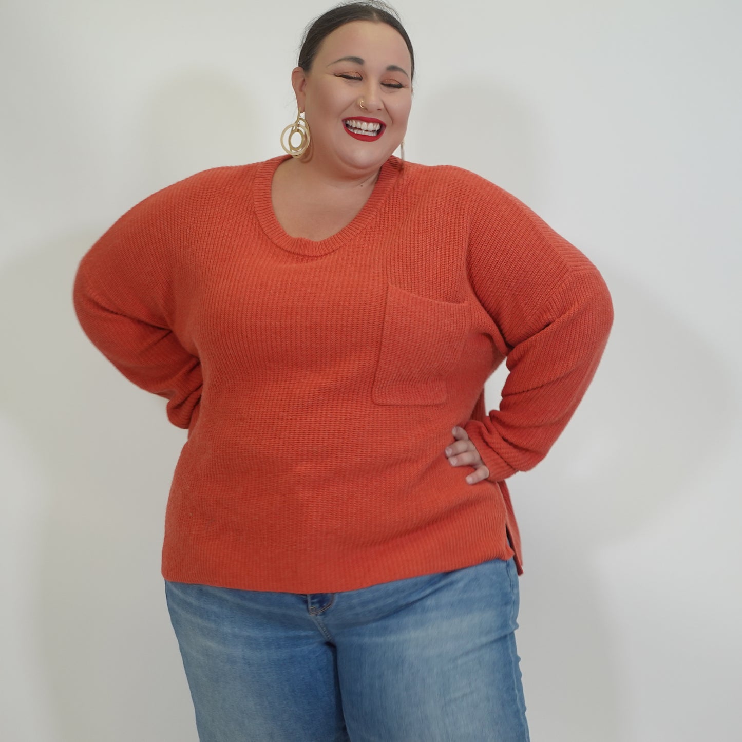 Madewell Cantaloupe Colored Sweater