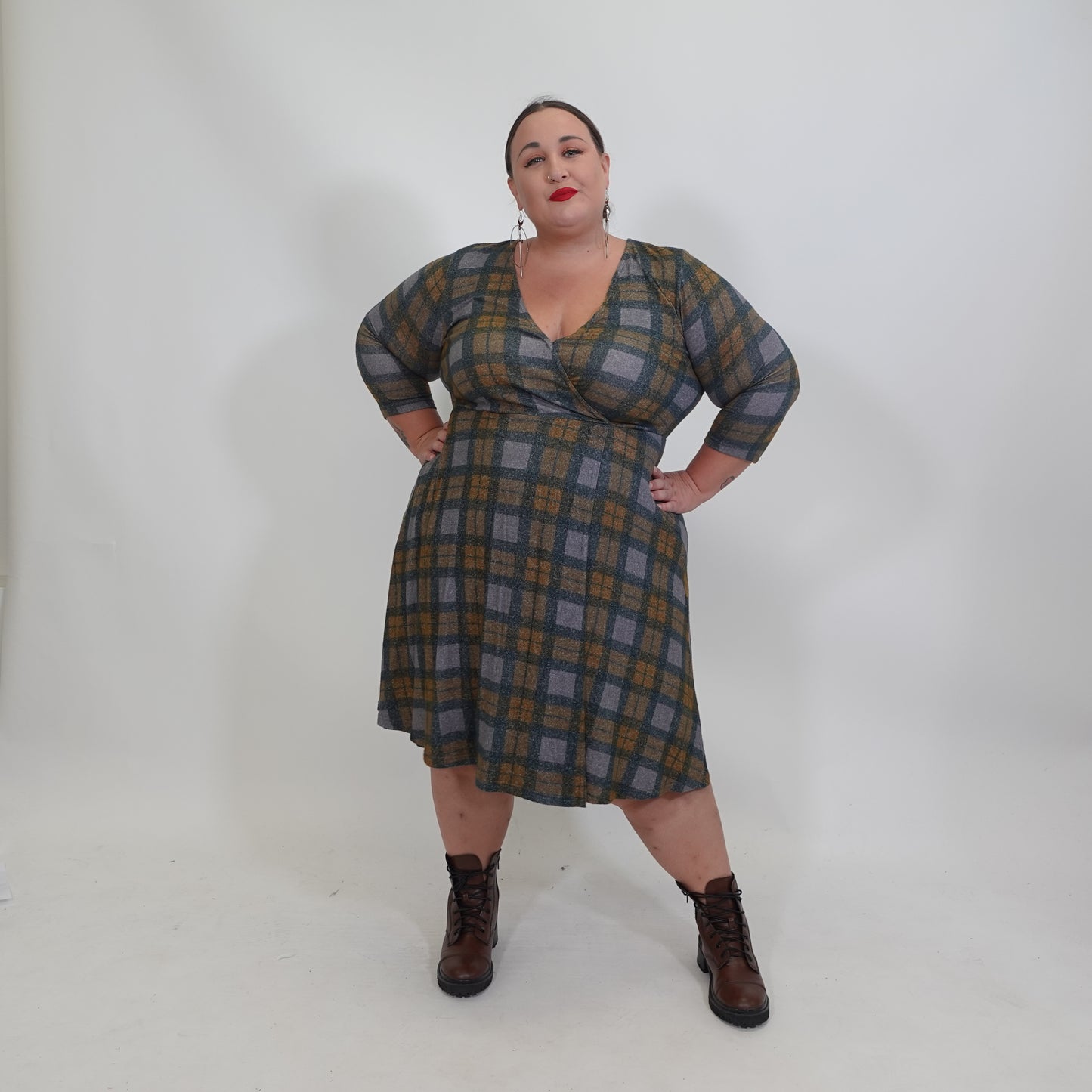 Plaid A-Line Outlander Dress