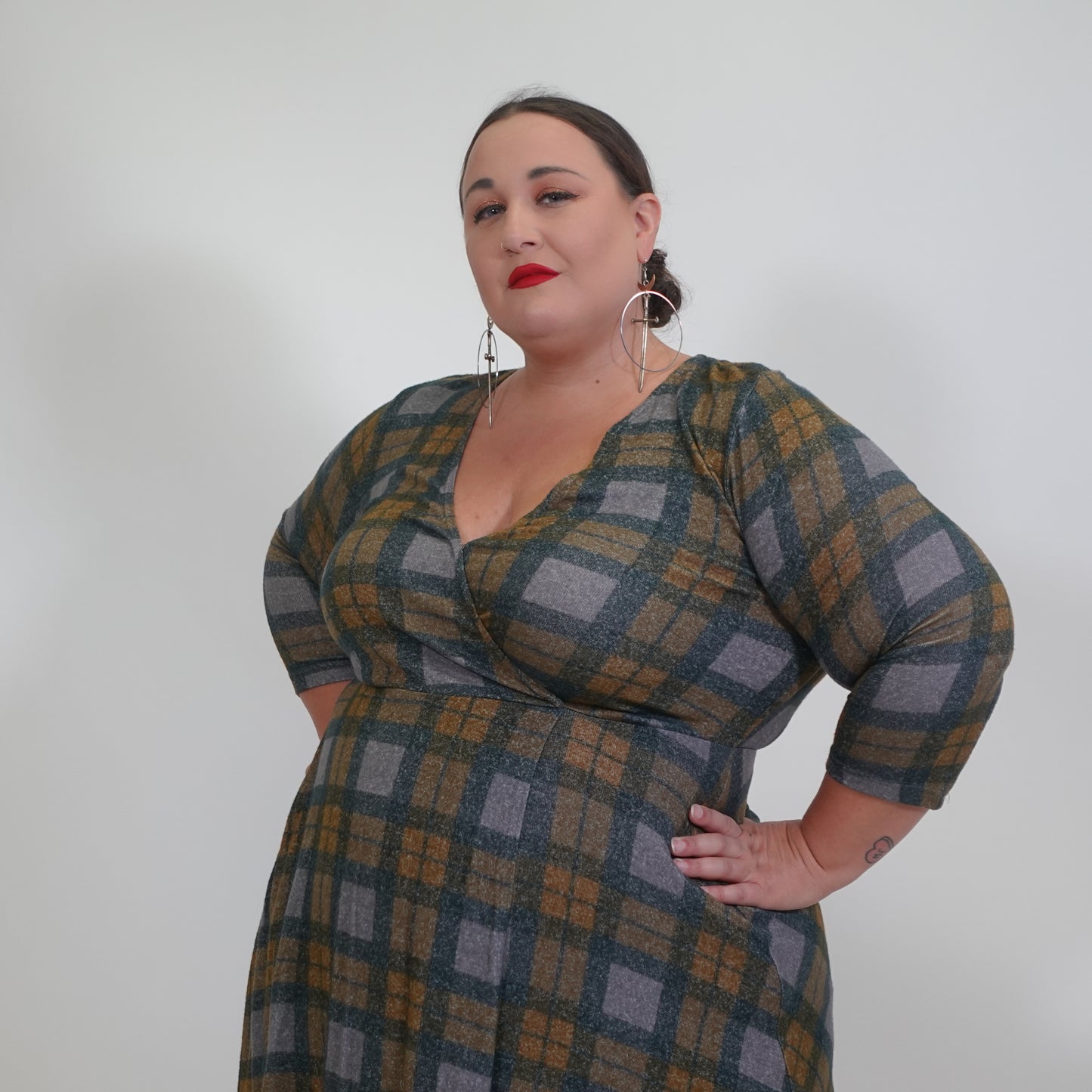 Plaid A-Line Outlander Dress