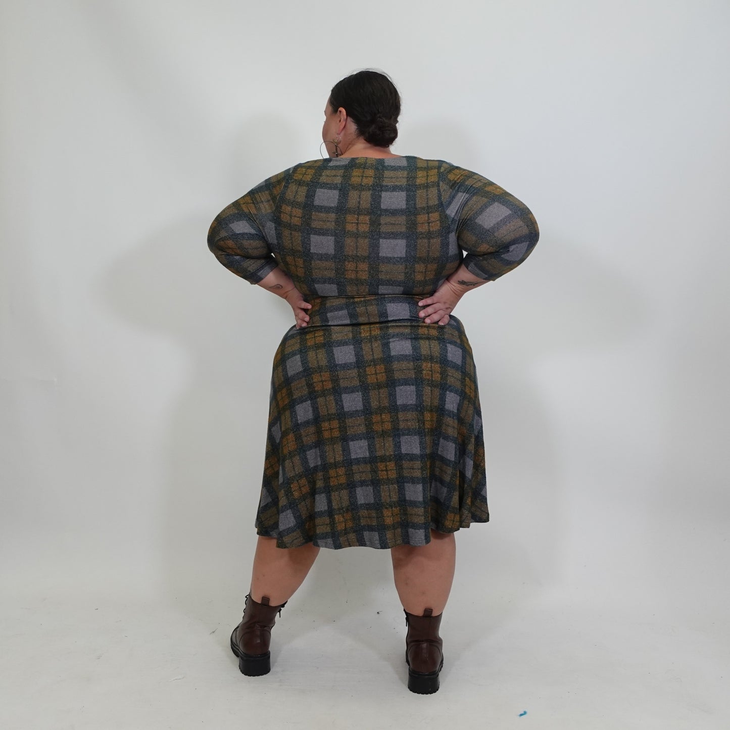 Plaid A-Line Outlander Dress