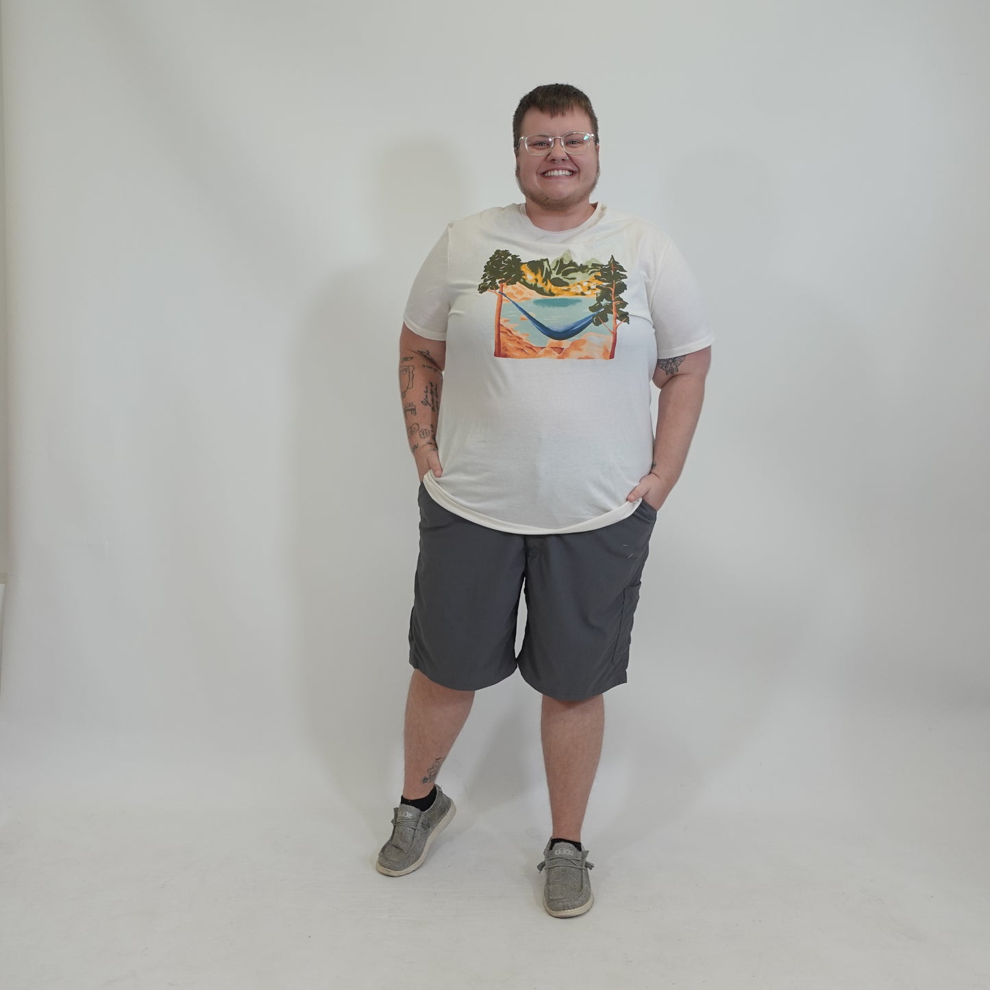 Grey Cargo Shorts