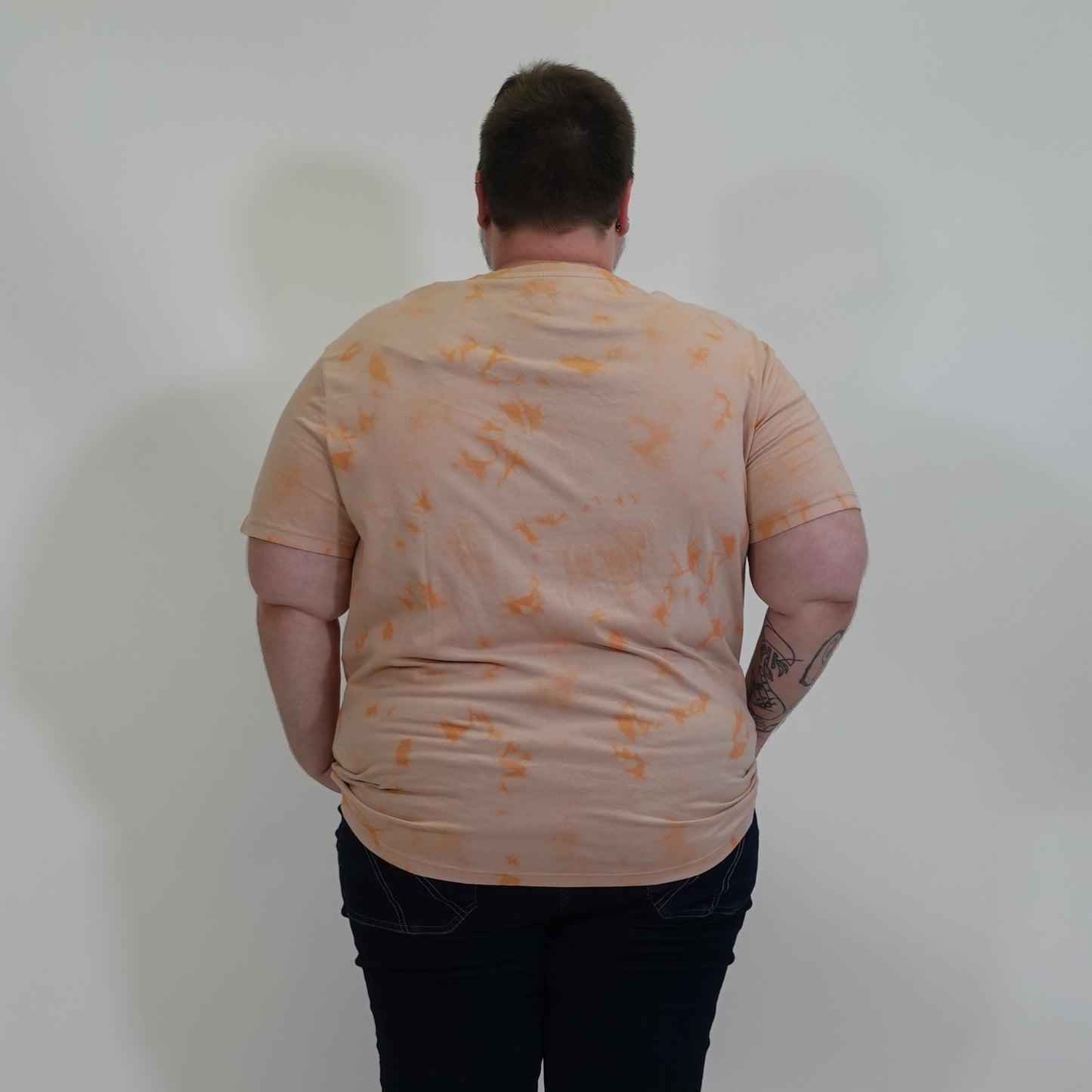 Peach and Orange Tie Dye T Shirt NWT