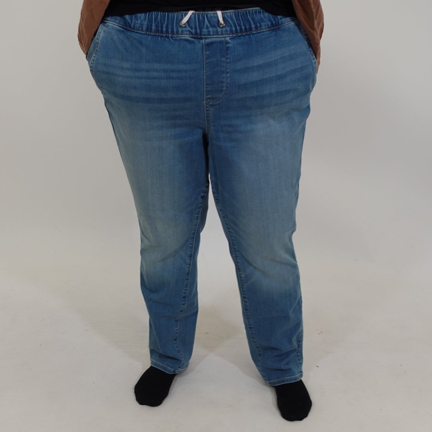 Drawstring Waist Jeans