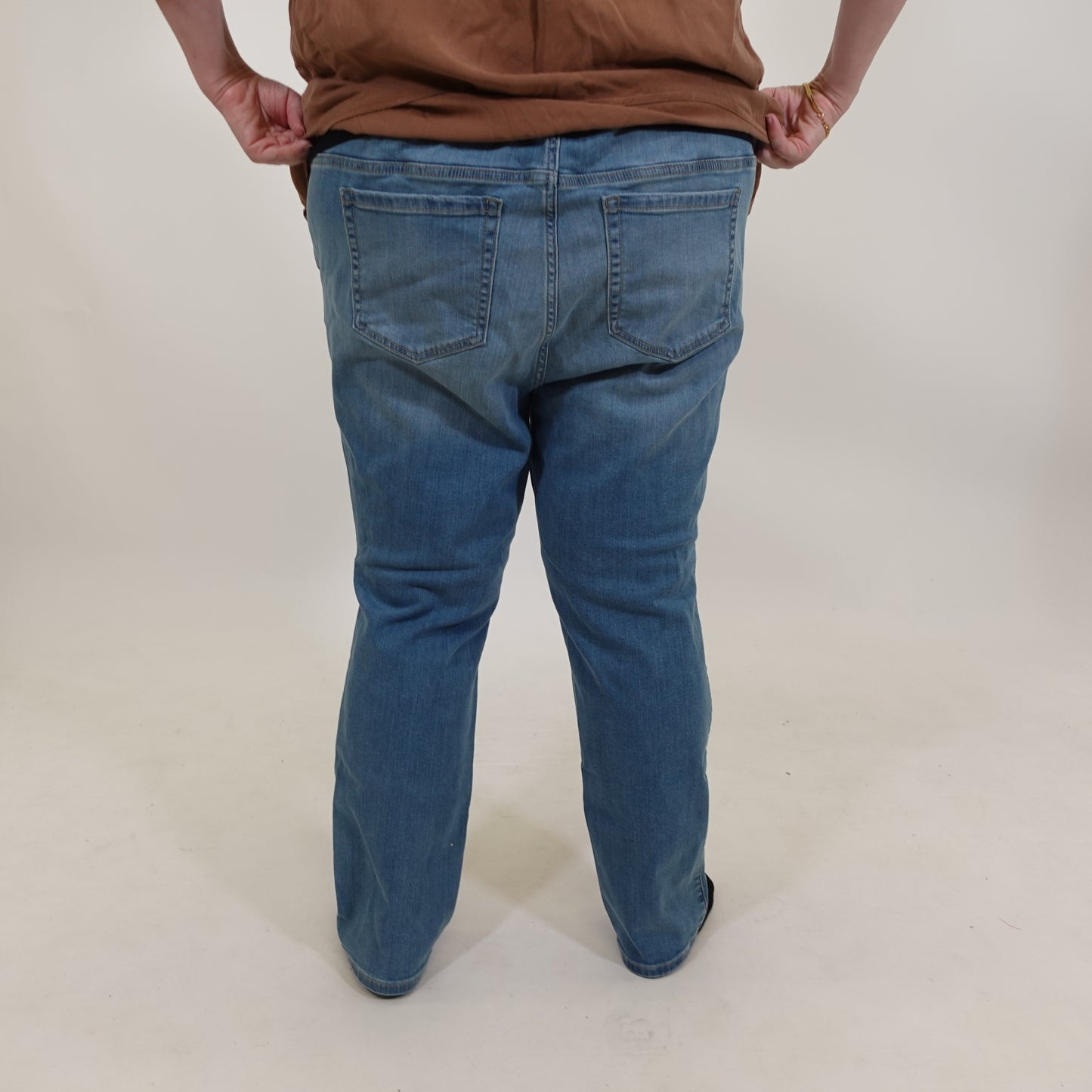 Drawstring Waist Jeans