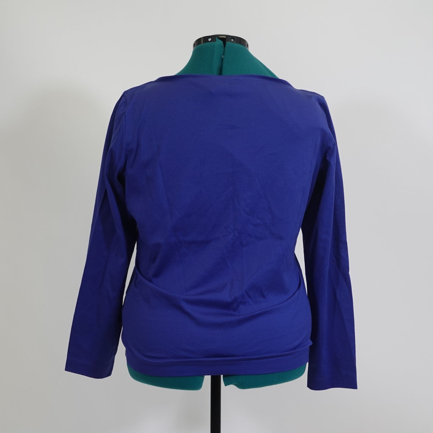 Vintage Escada Blue Shirt with 3D Flowers