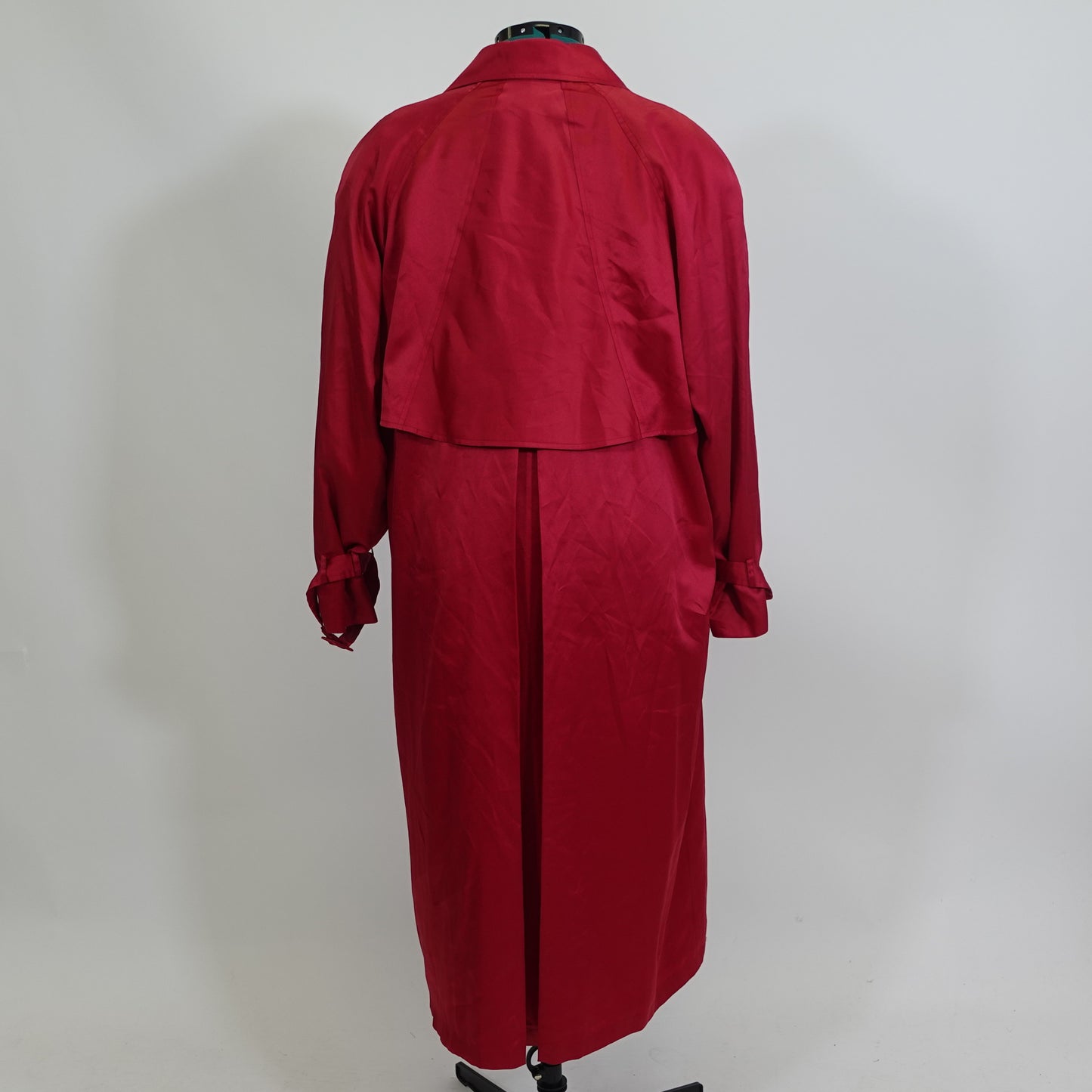 Vintage Red Lightweight Trench Coat