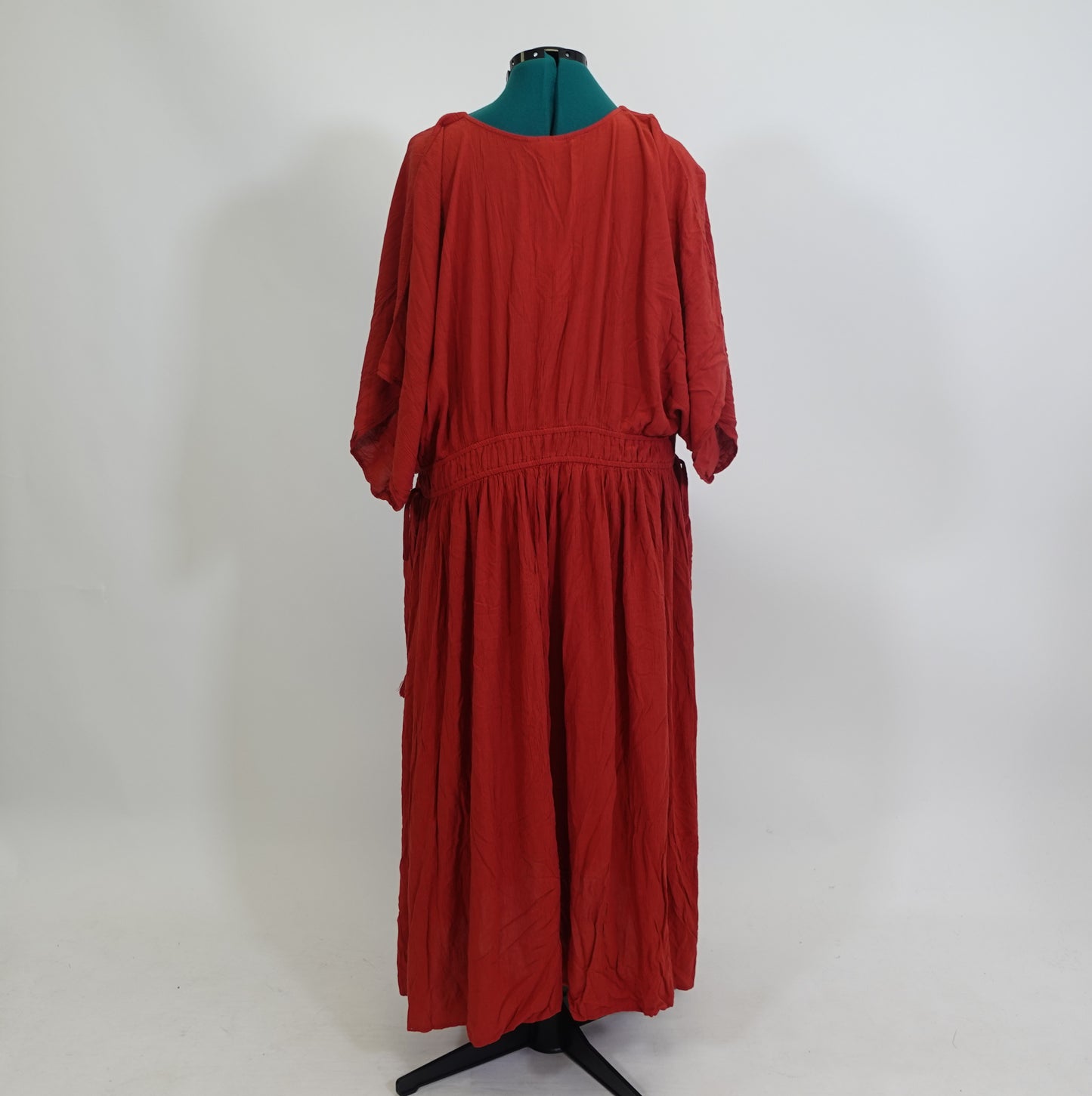 Red Dress with Pink Embroidery NWT