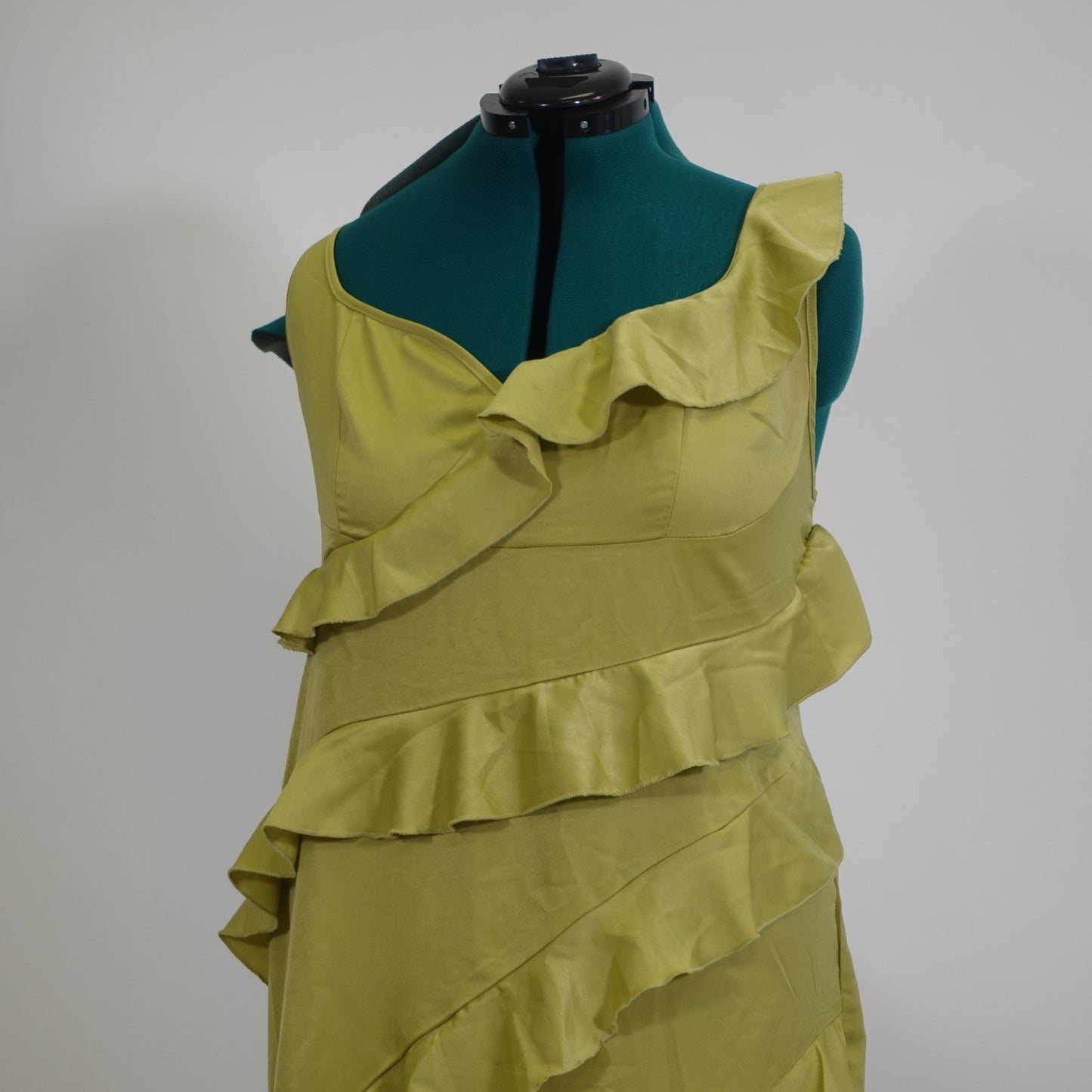 Green Sleeveless Ruffle Dress NWT