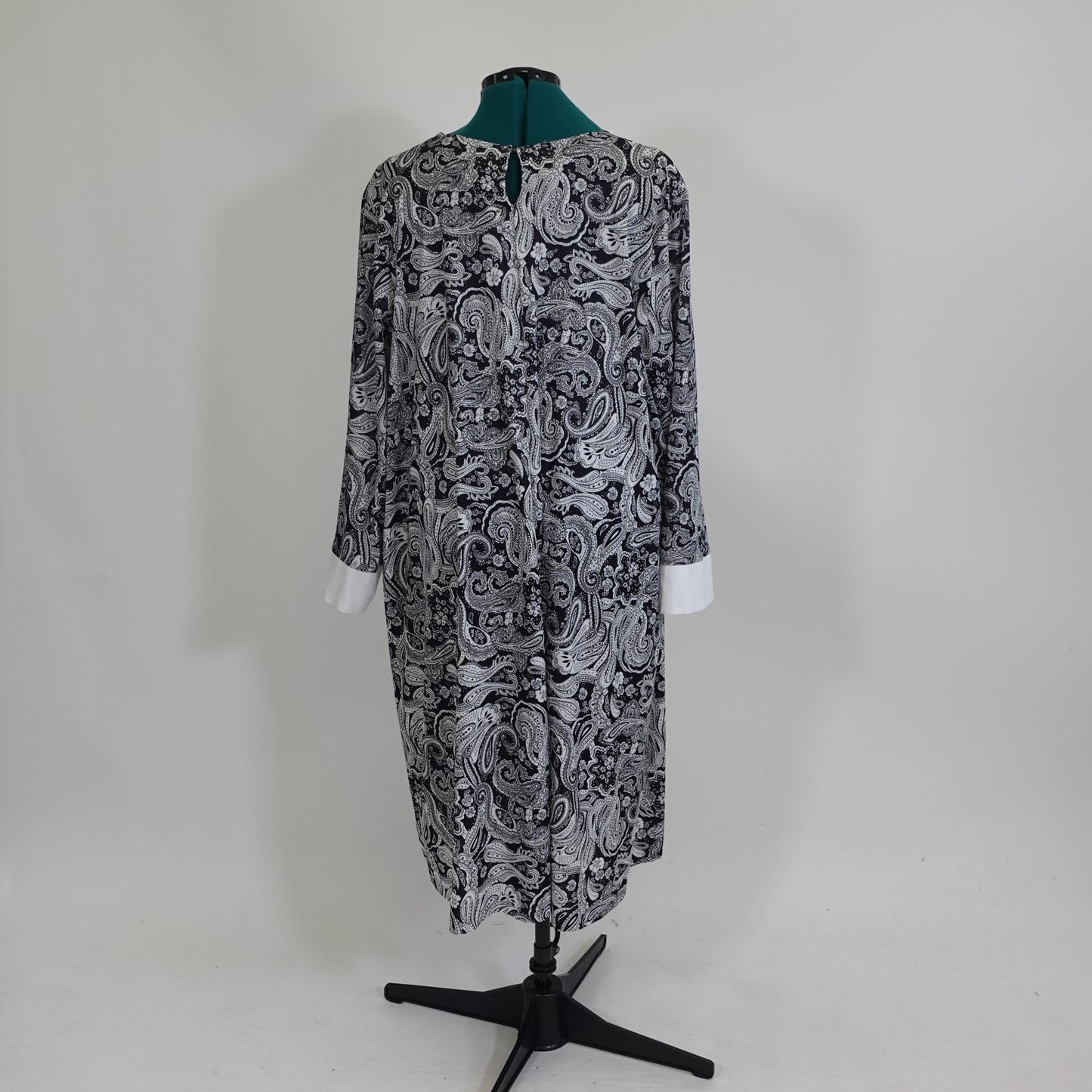 Vintage Paisley Collared Midi Dress