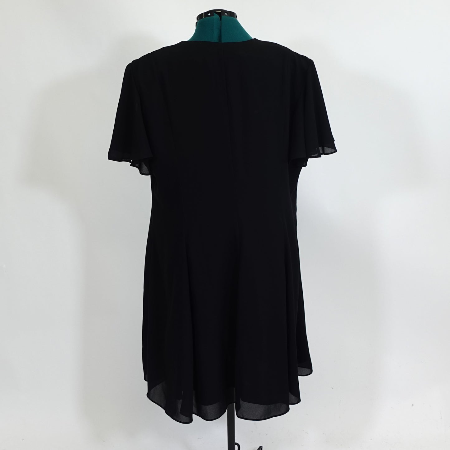 Vintage Black A-Line Button Front Dress