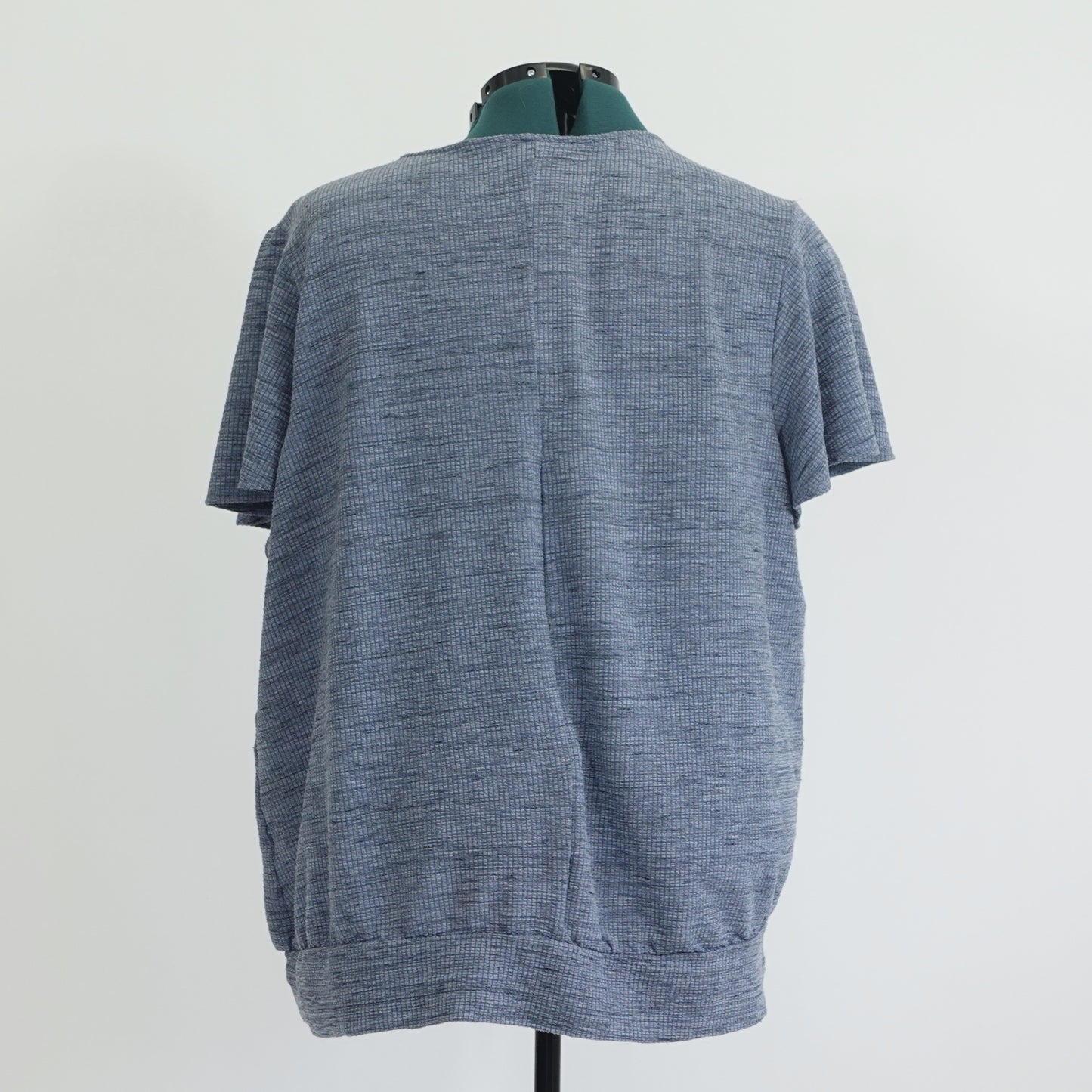 Vintage Heather Blue V Neck Top
