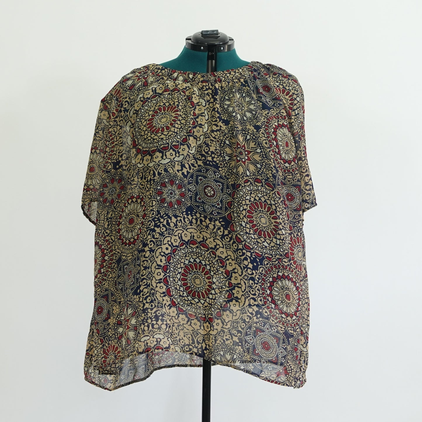 Vintage Medallion Patterned Top