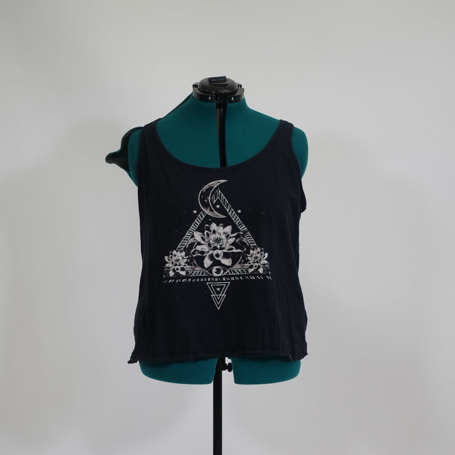 Black Moon and Lotus Racerback Tank