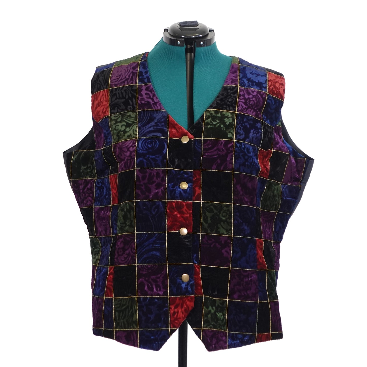 Vintage Velvet Patchwork Vest