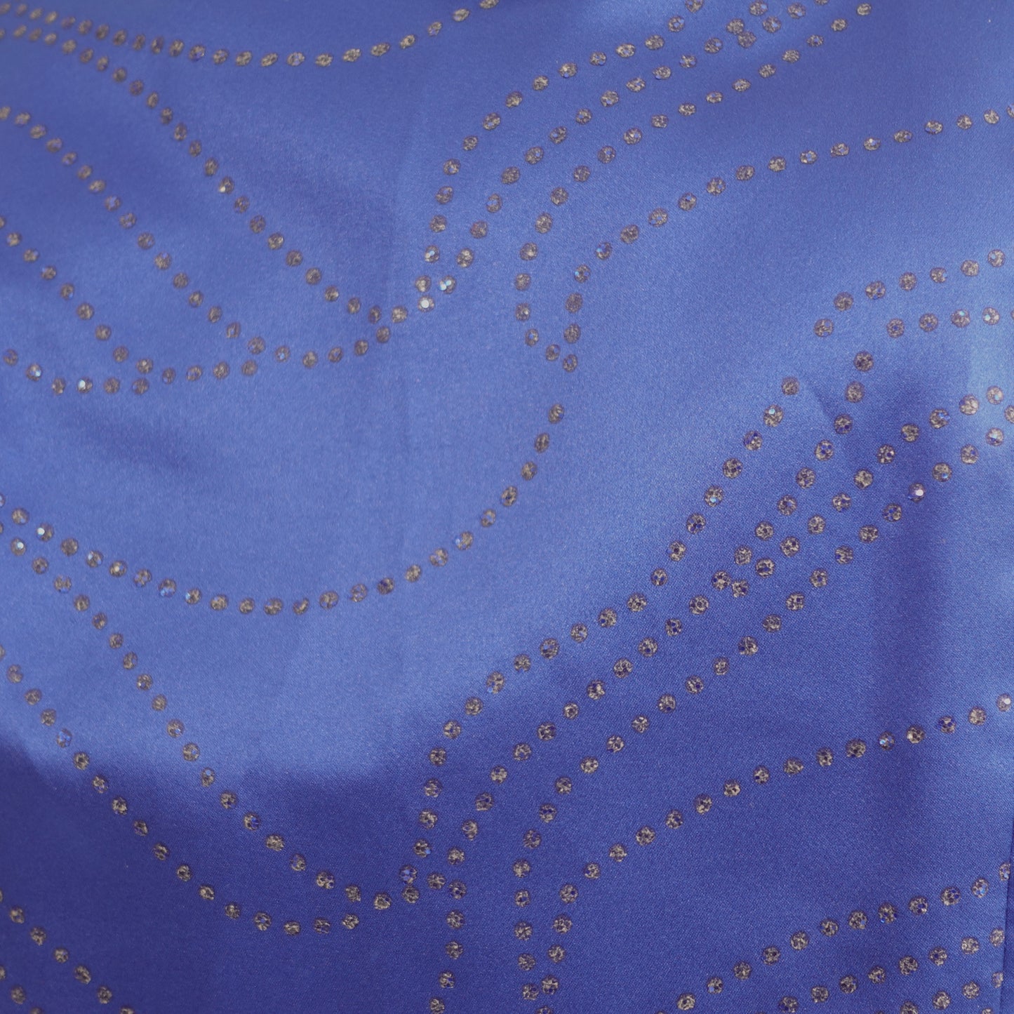 Vintage Blue and Glitter Pattern Top