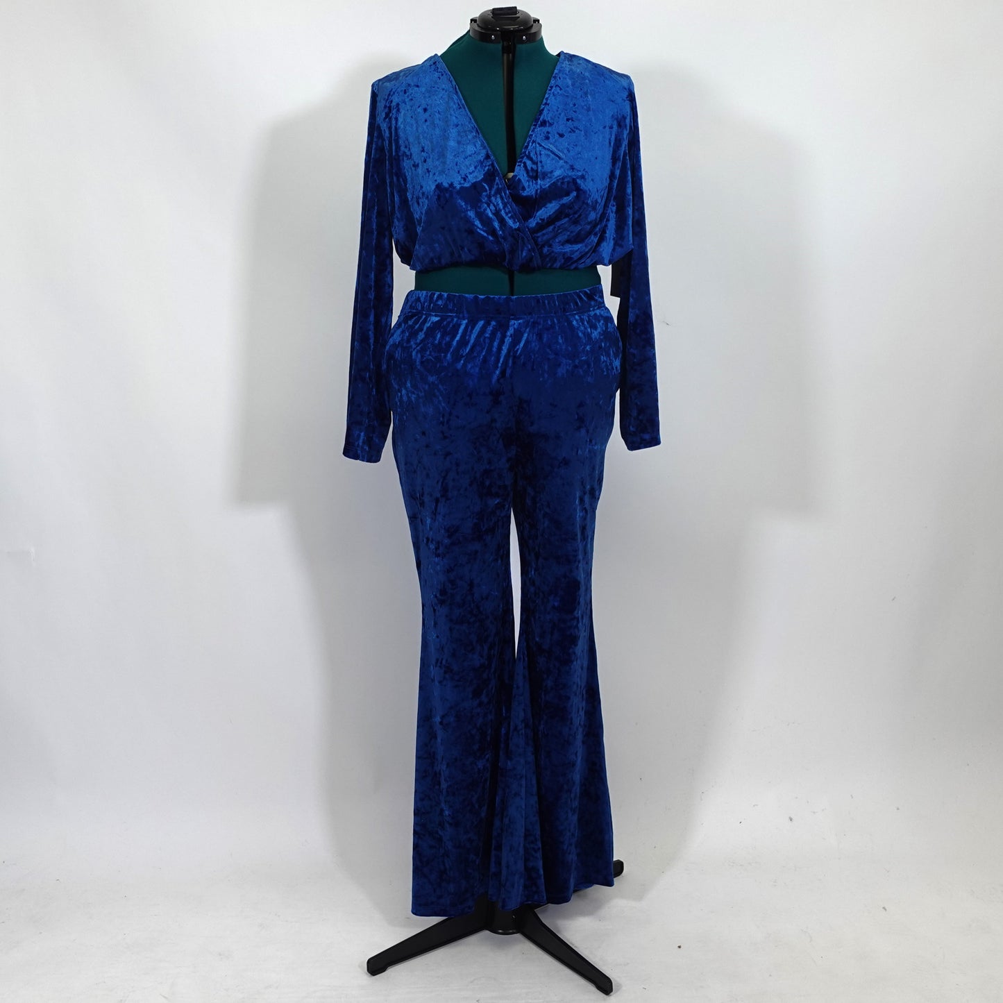 Blue Velvet Two Piece Set NWT