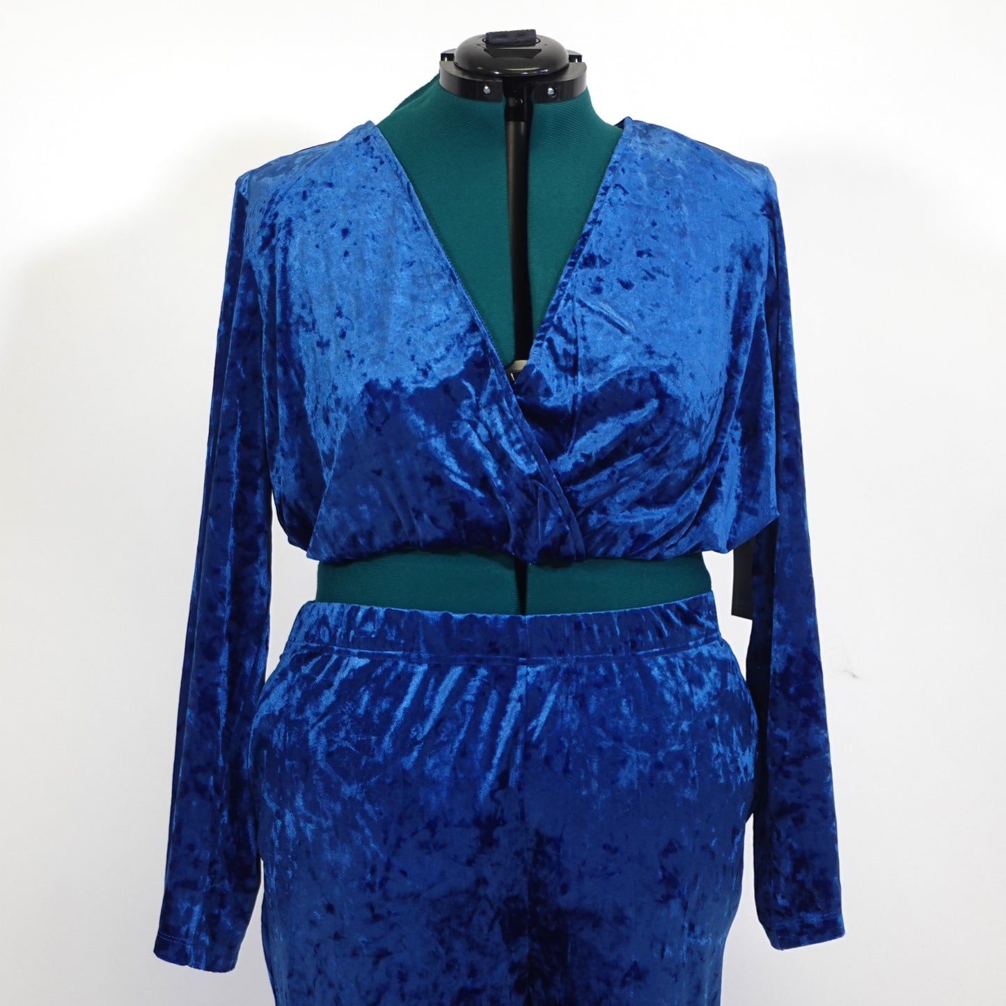 Blue Velvet Two Piece Set NWT