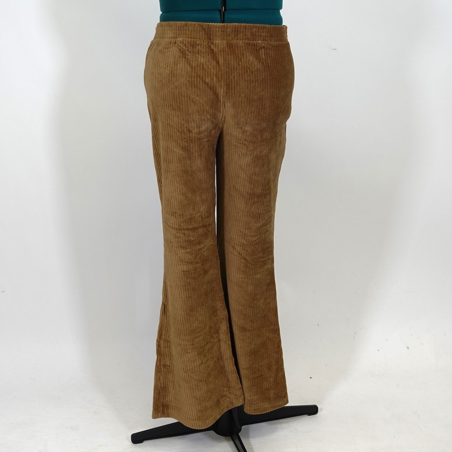 Brown Velvet Corduroy Flare Leg Pants NWT
