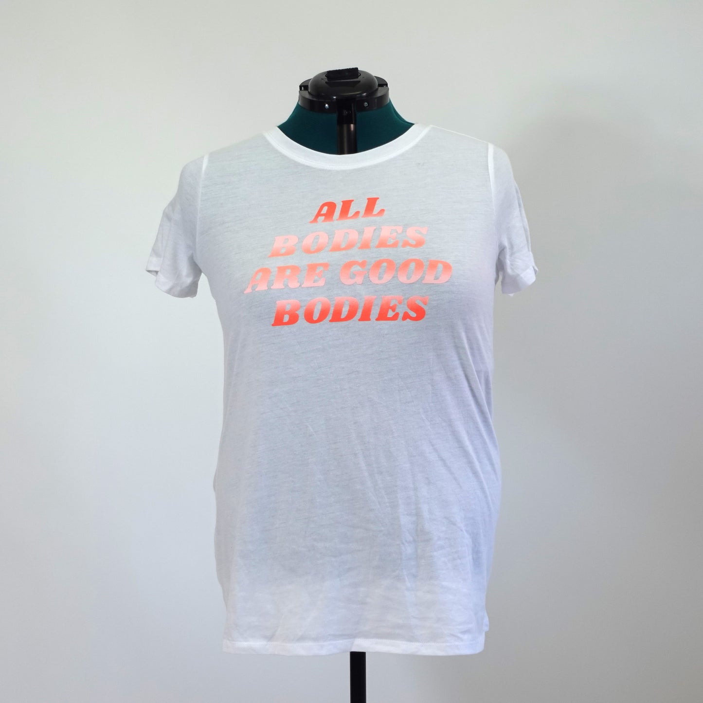 "All Bodies are Good Bodies" White Graphic Tee
