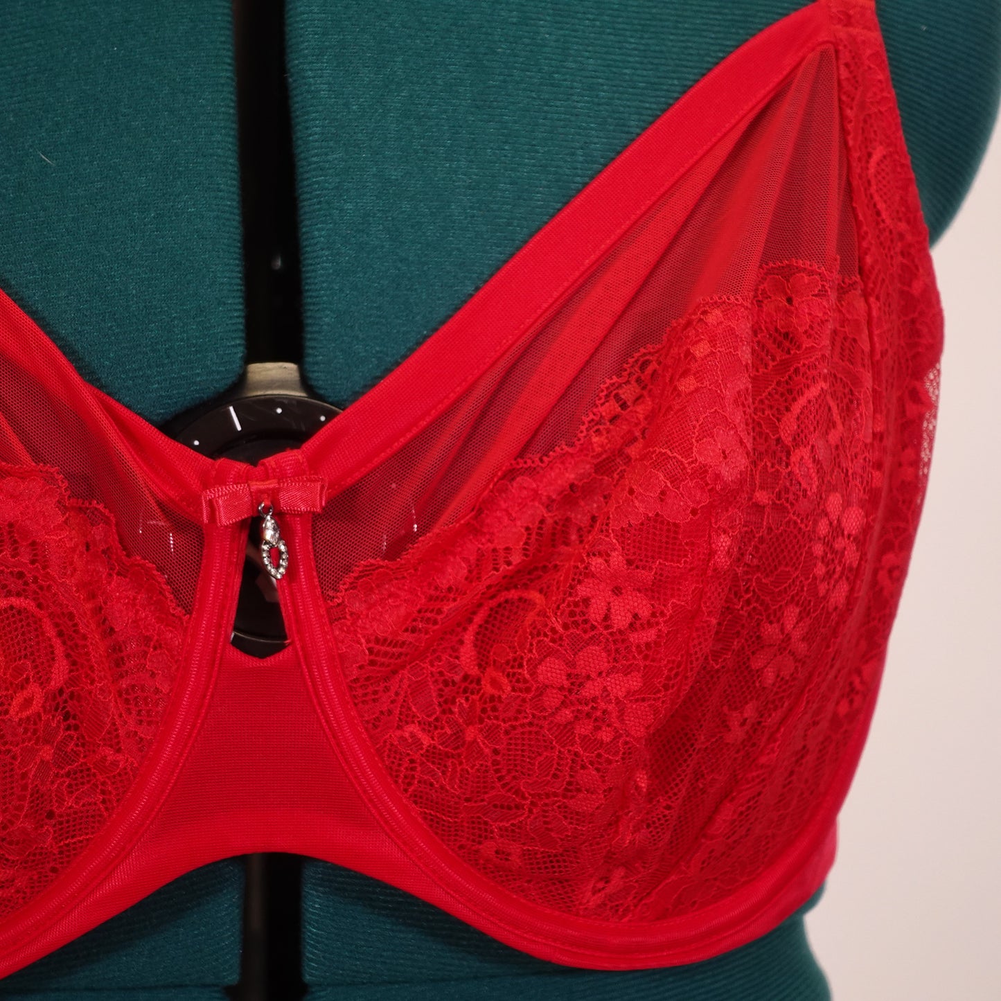 Red Lacey Bra (42DD)