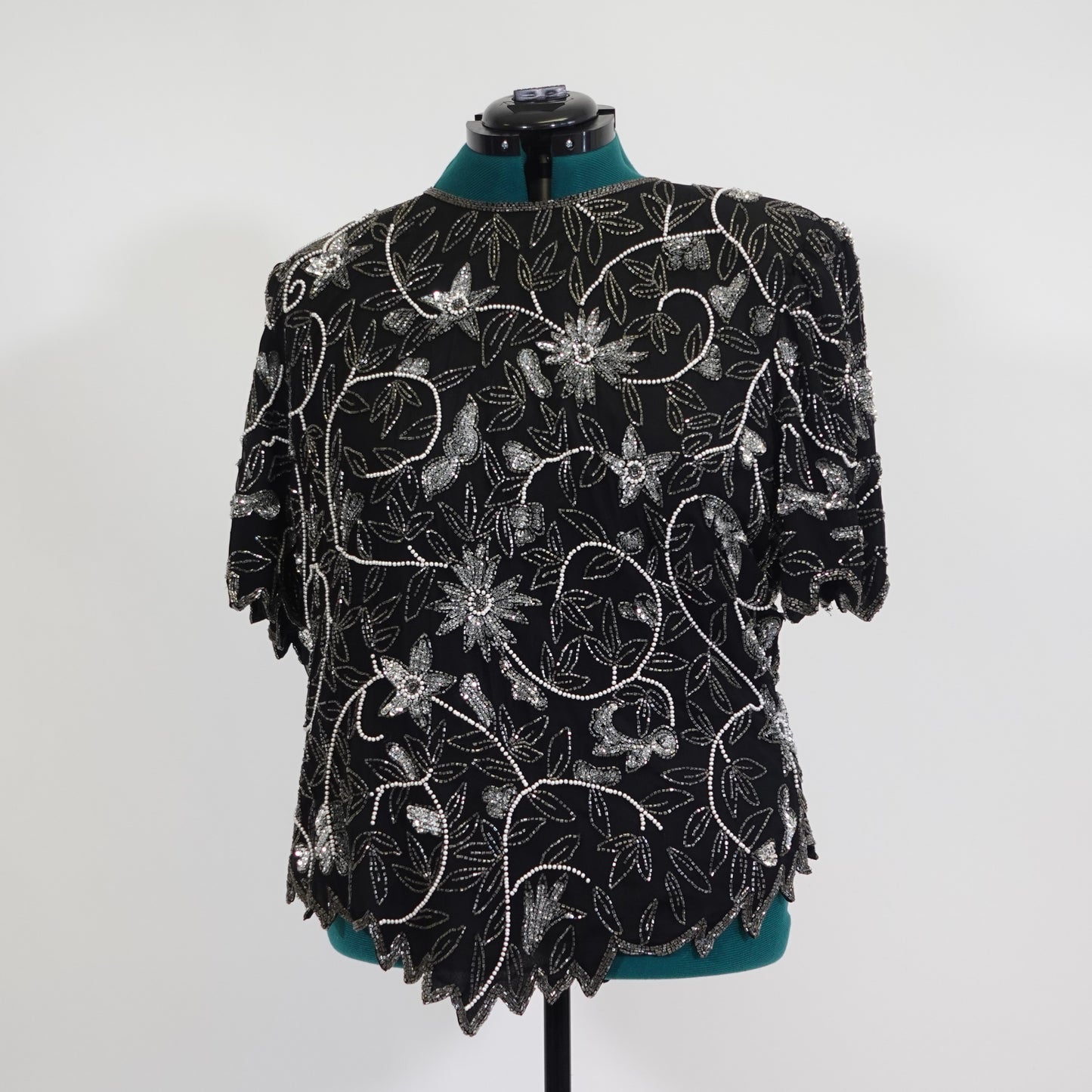 Vintage Lawrence Kazar Beaded Top