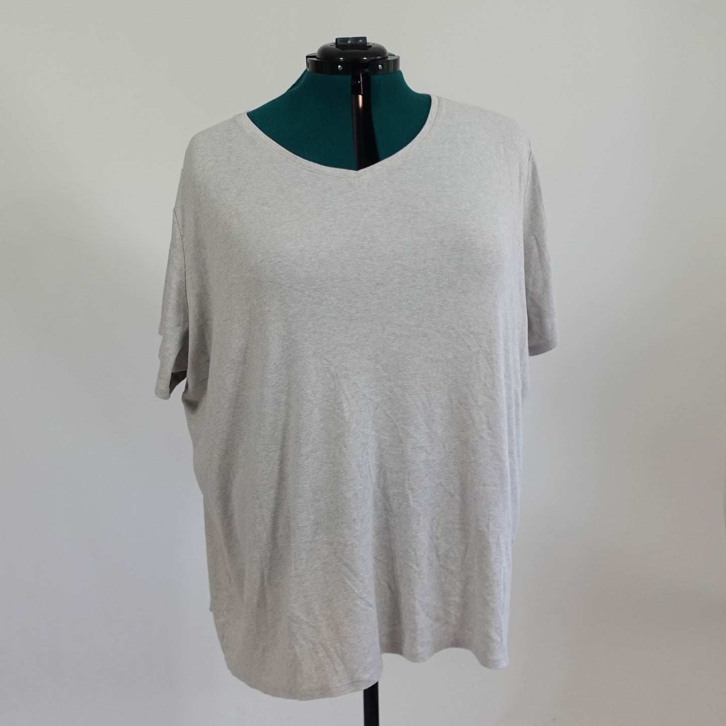 Cream Colored V Neck Tee