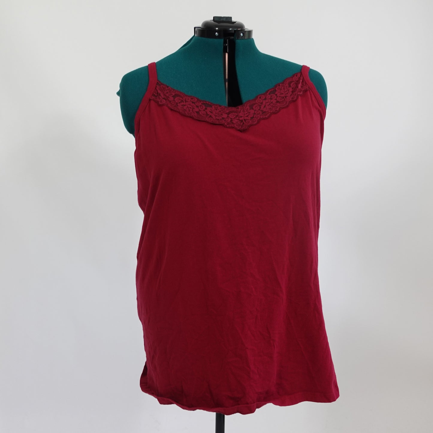 Red Lace Trimmed Cami