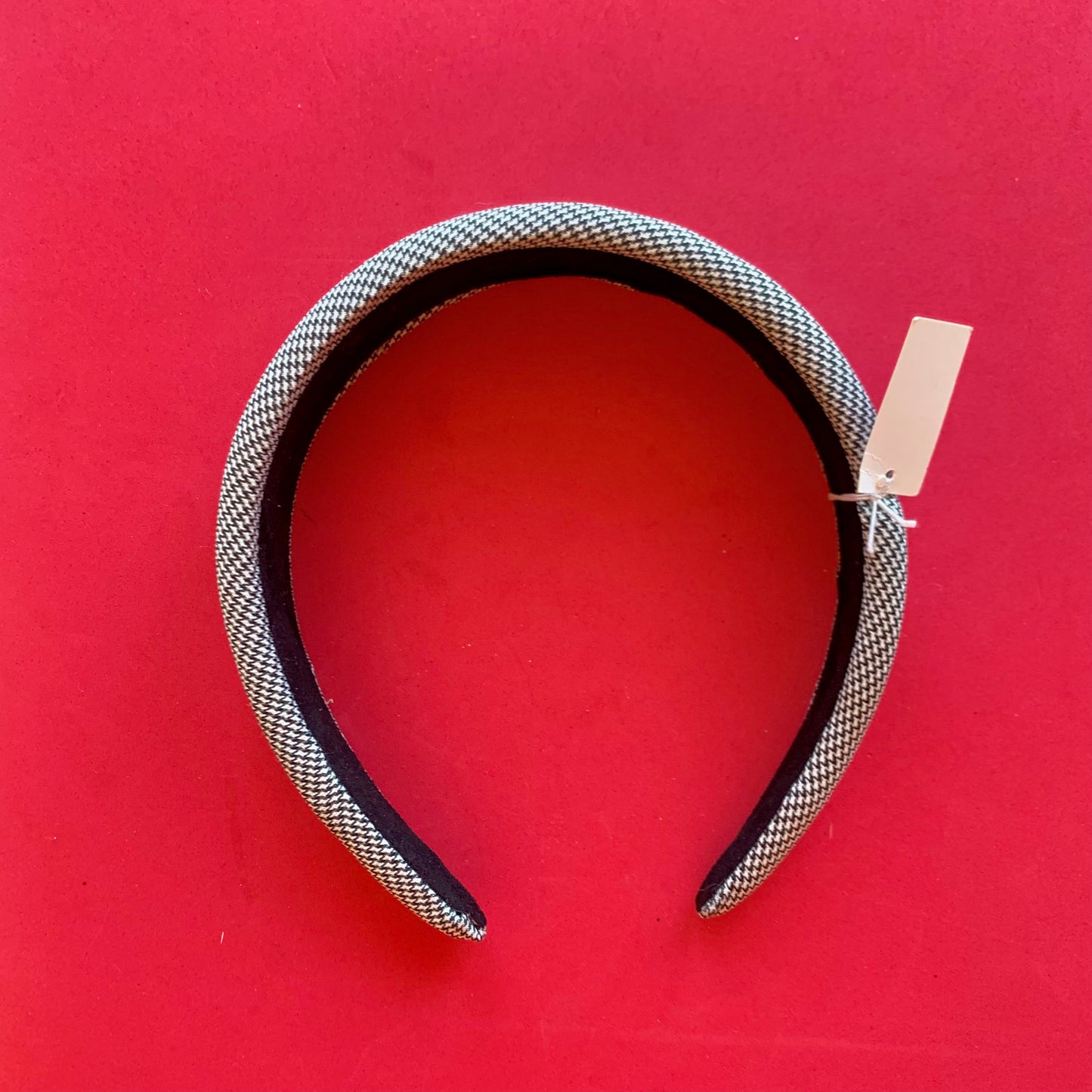 Puffy Houndstooth Headband