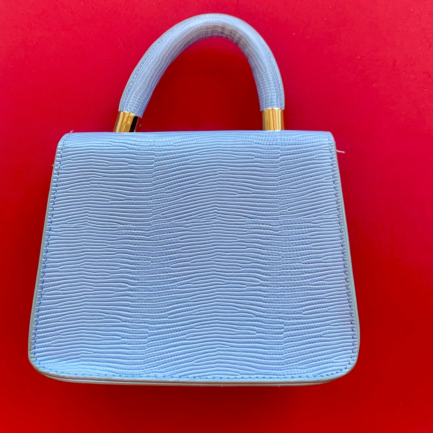 Blue Mini Top Handle Purse with Crossbody Strap NWOT