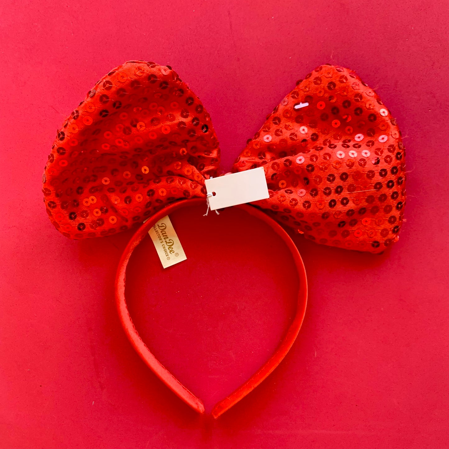 Red Sequin Bow Headband