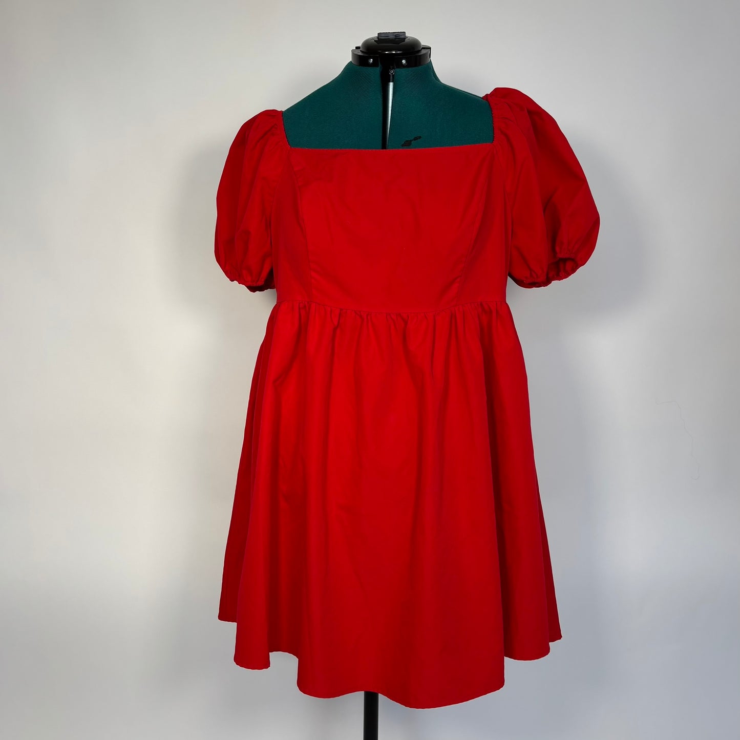 Red Puff Dress