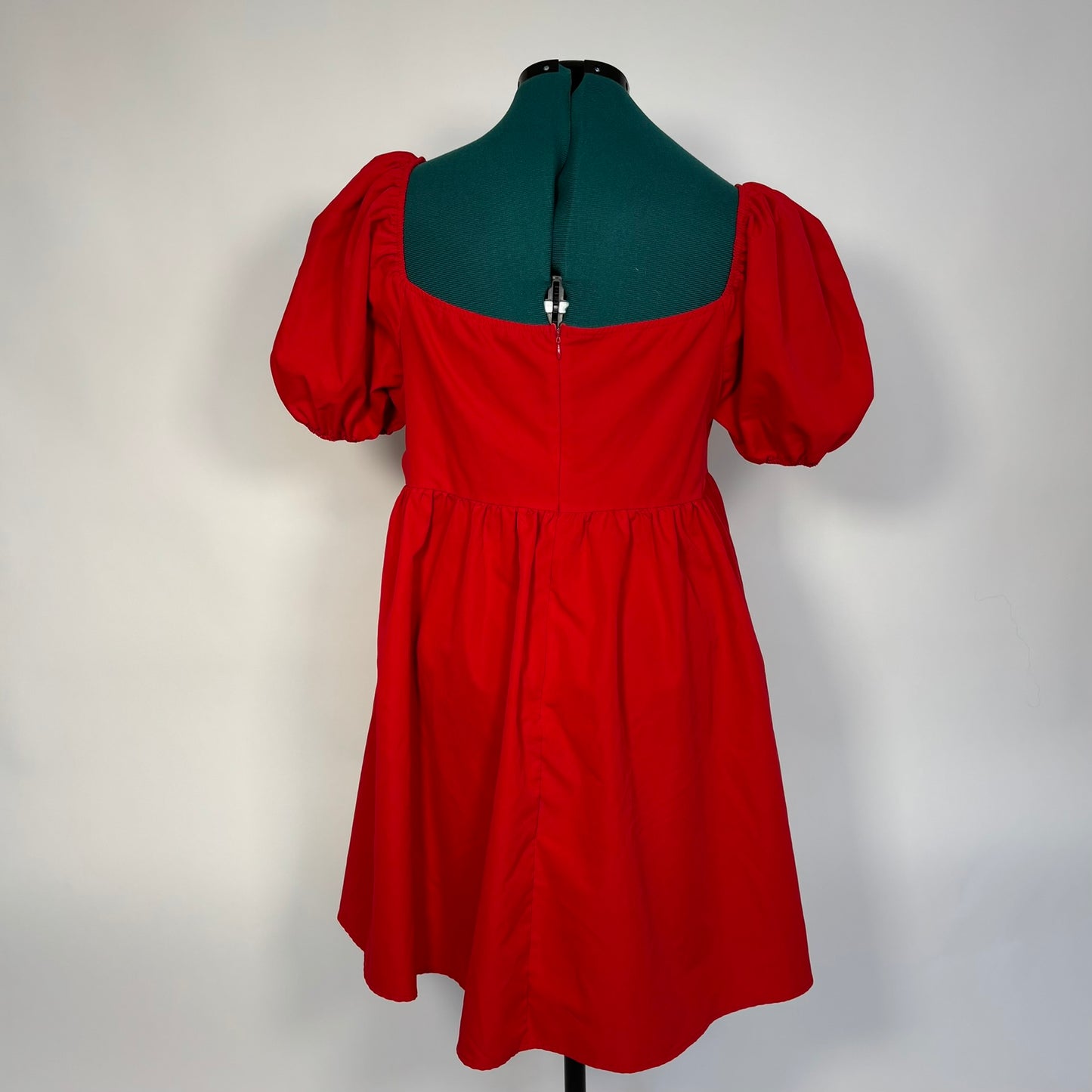 Red Puff Dress