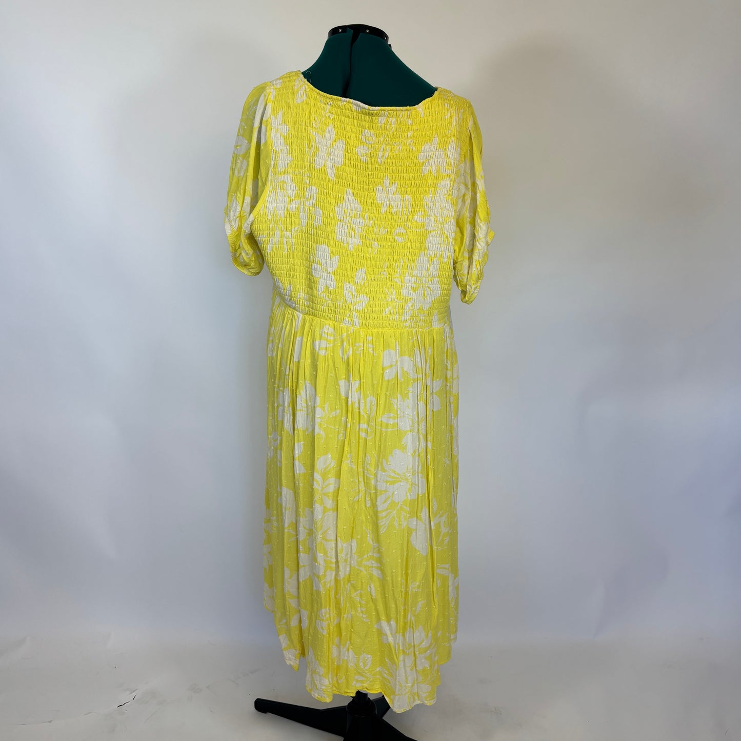 Torrid Yellow and White Floral Midi Dress