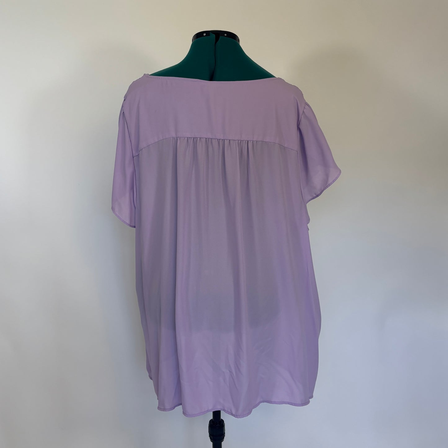 Torrid Lavender Purple V Neck Blouse