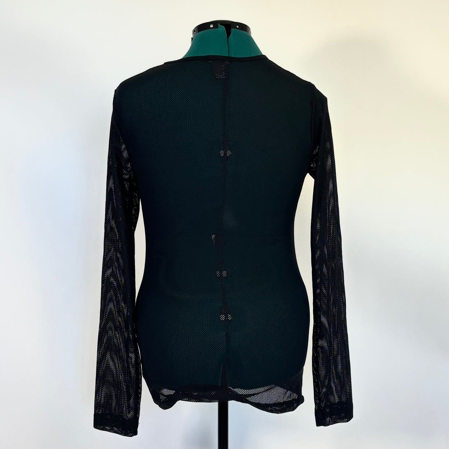 Hot Topic Black Mesh Long Sleeve Top