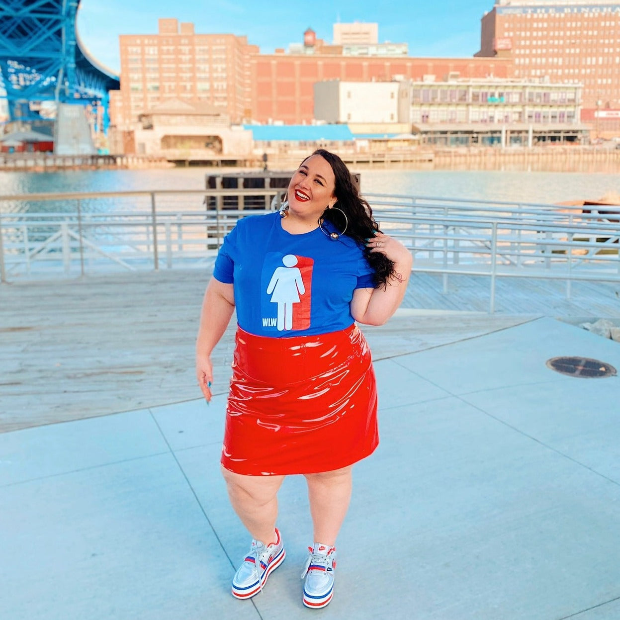 "WLW" Blue Graphic Tee