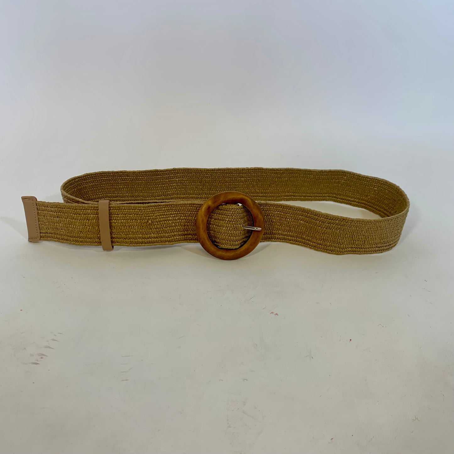 Vintage Tan Woven Belt
