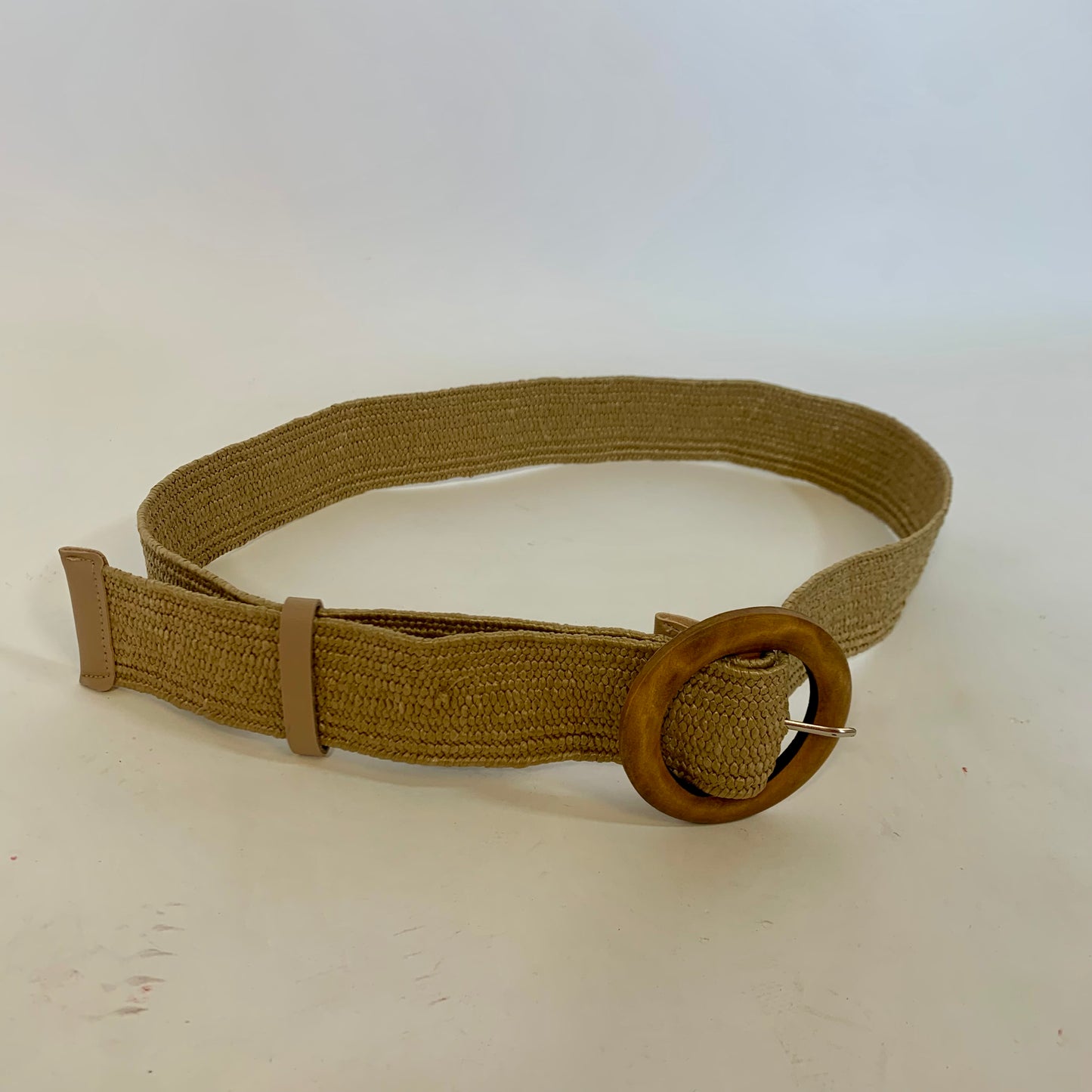 Vintage Tan Woven Belt