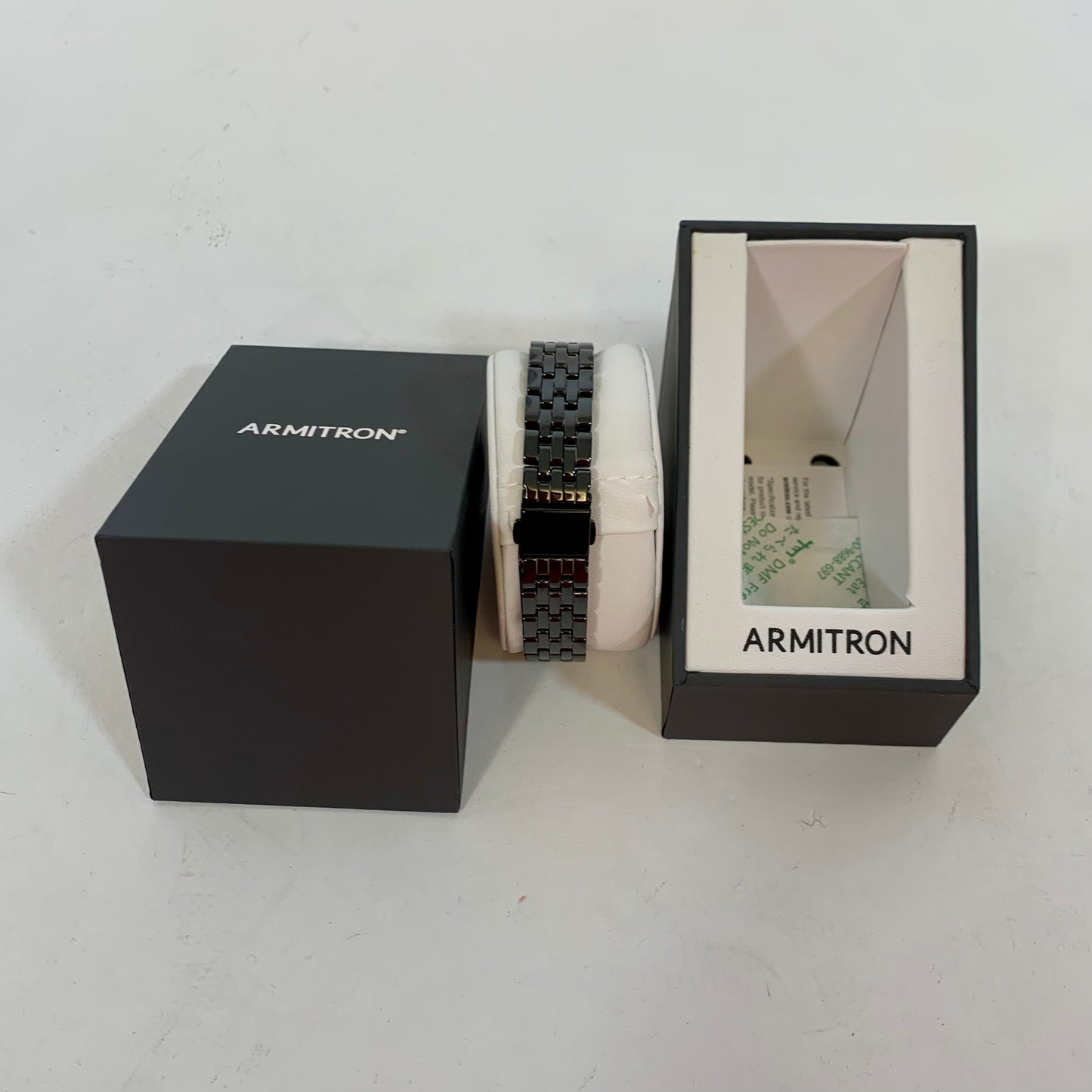 New in Box Armitron Prismatica 36mm Black Ceramic/Rainbow Watch