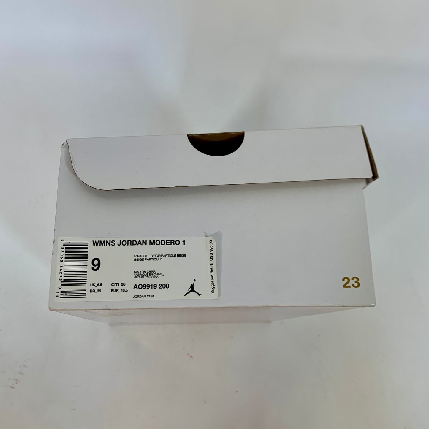 New in Box Sz 9 Women's Nike Jordan Modero 1 Particle Beige Slides