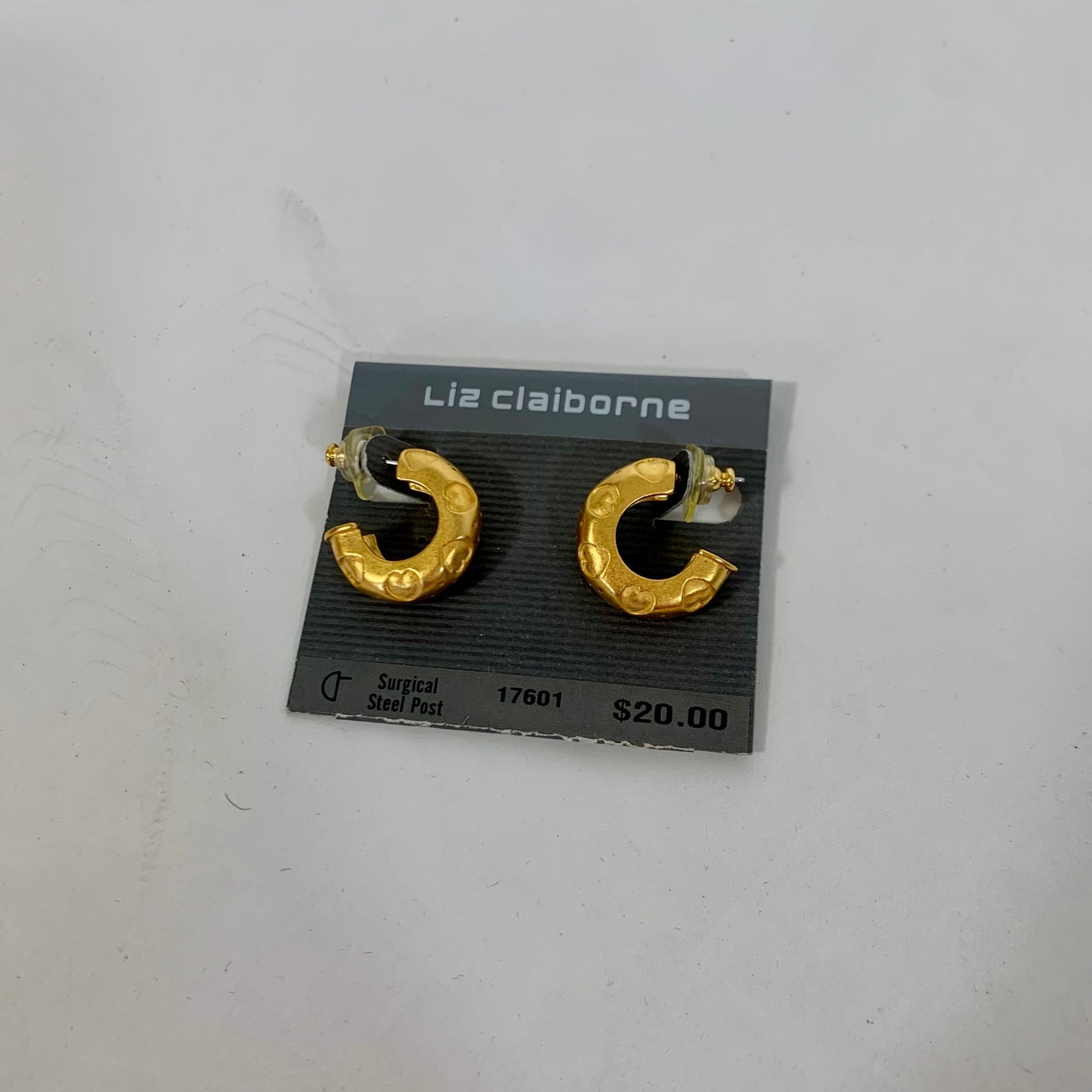 Vintage Deadstock Liz Claiborne Gold Hoops