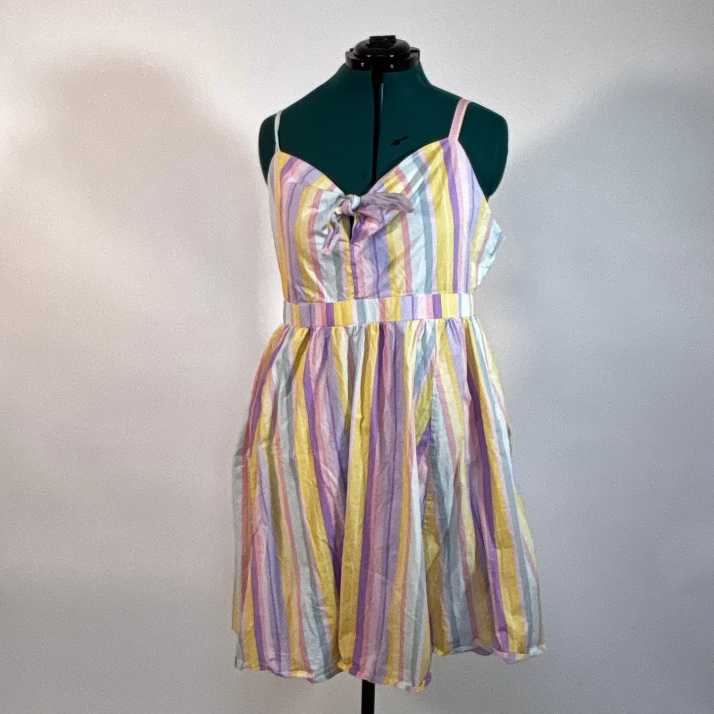 Torrid Pastel Stripe Sleeveless Sun Dress